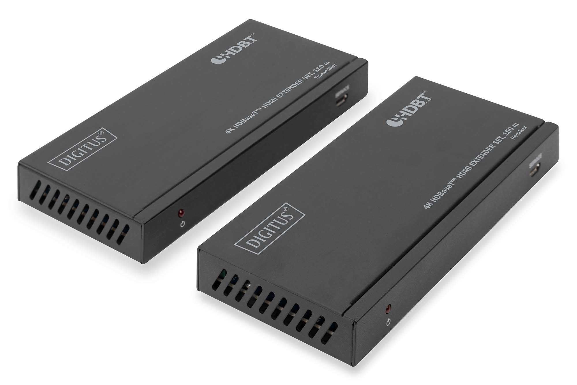 Набор удлинителей DIGITUS HDMI, HDBaseT, UHD 4K2K@60Гц (CАТ6А,7,8) 150м (DS-55508) фото 
