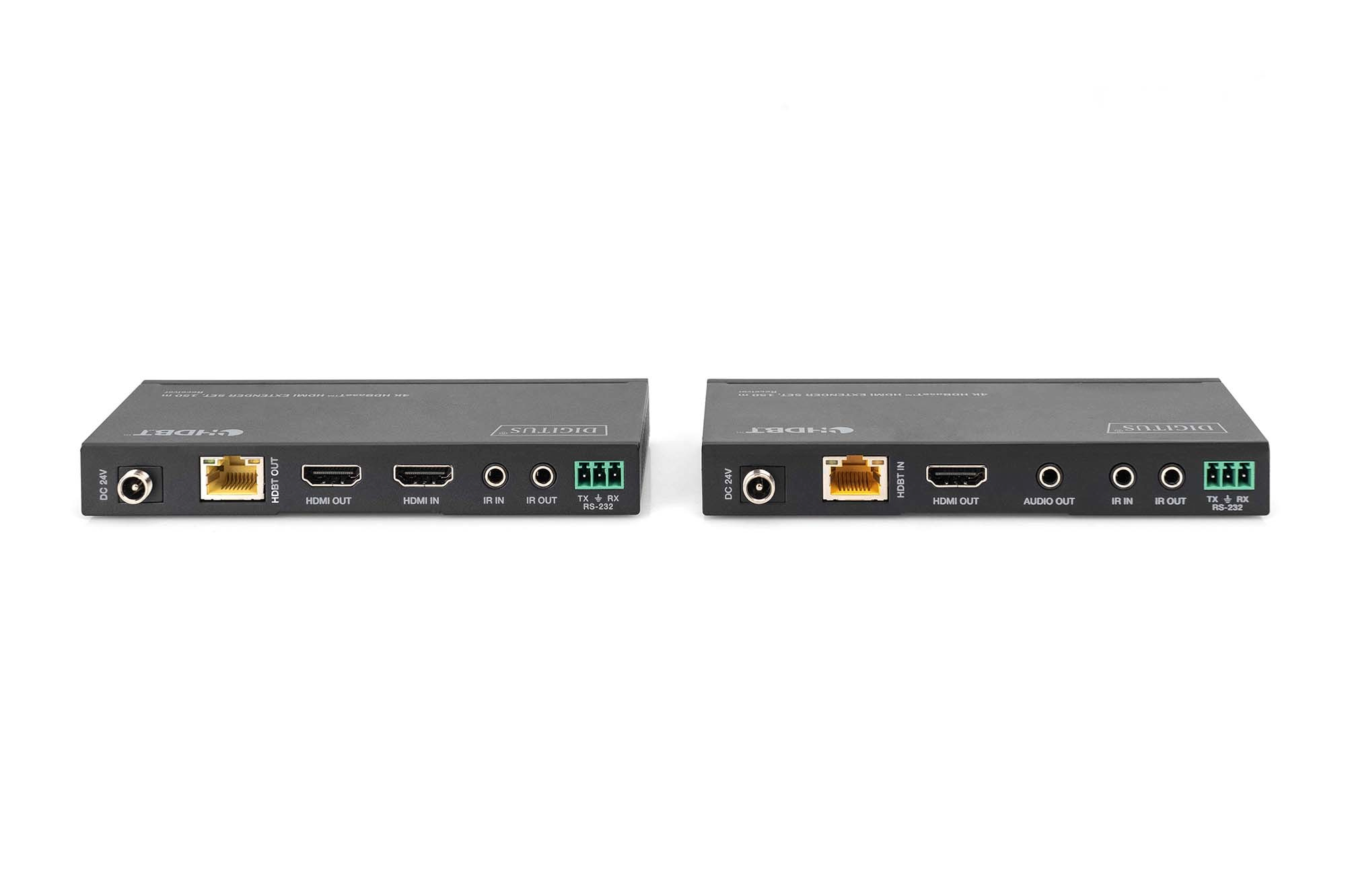 Набор удлинителей DIGITUS HDMI, HDBaseT, UHD 4K2K@60Гц (CАТ6А,7,8) 150м (DS-55508) фото 