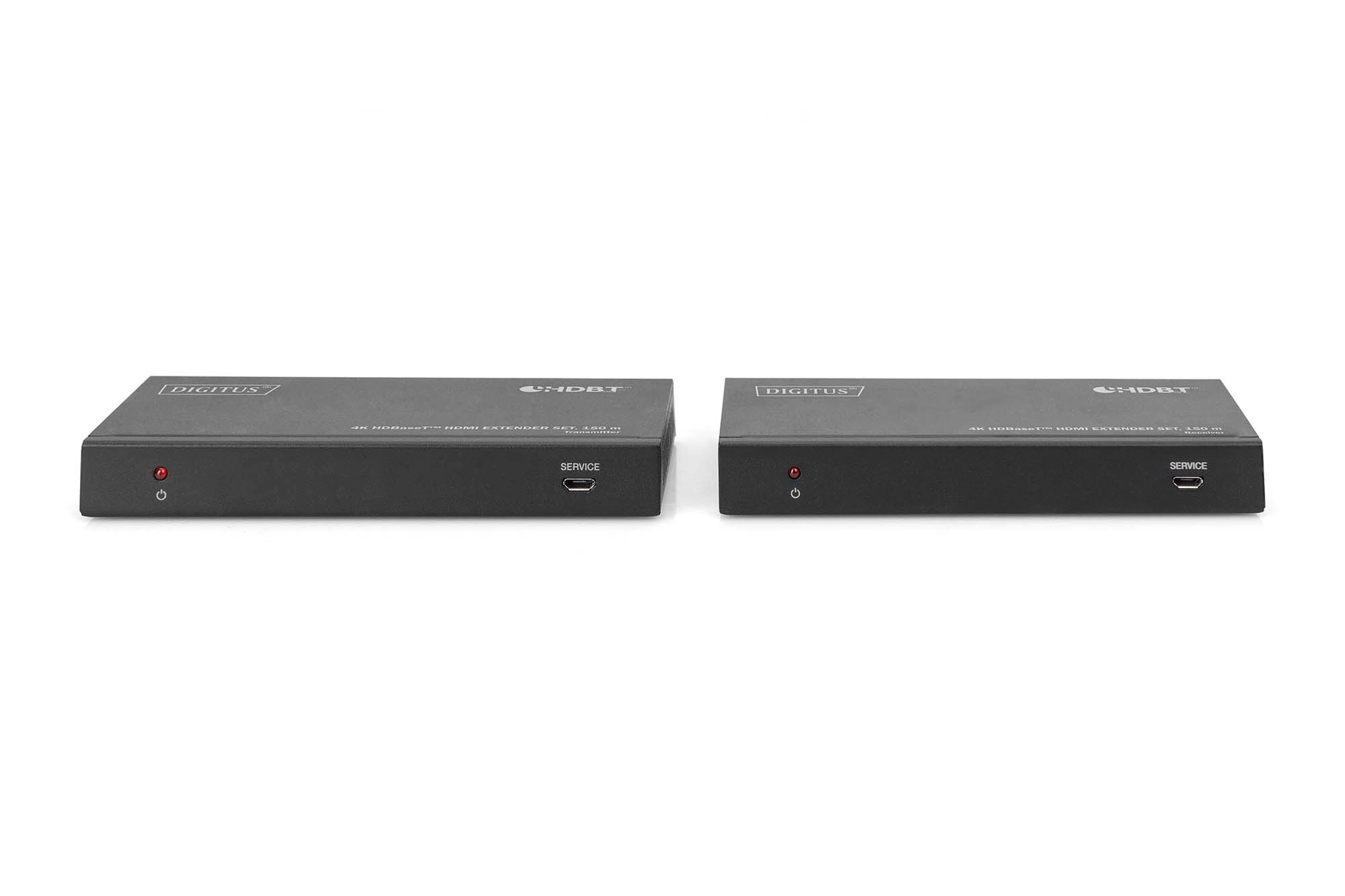 Набор удлинителей DIGITUS HDMI, HDBaseT, UHD 4K2K@60Гц (CАТ6А,7,8) 150м (DS-55508) фото 