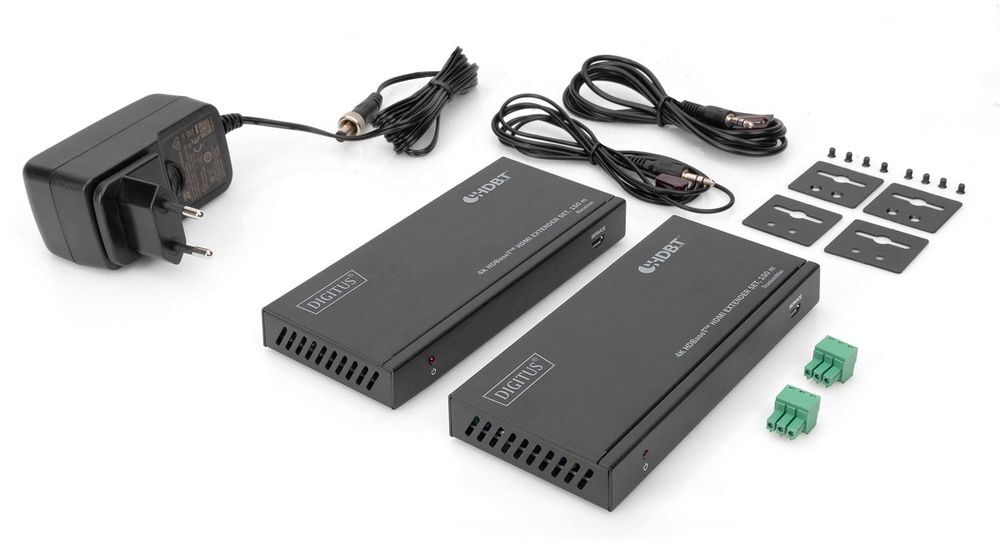 Набор удлинителей DIGITUS HDMI, HDBaseT, UHD 4K2K@60Гц (CАТ6А,7,8) 150м (DS-55508) фото5