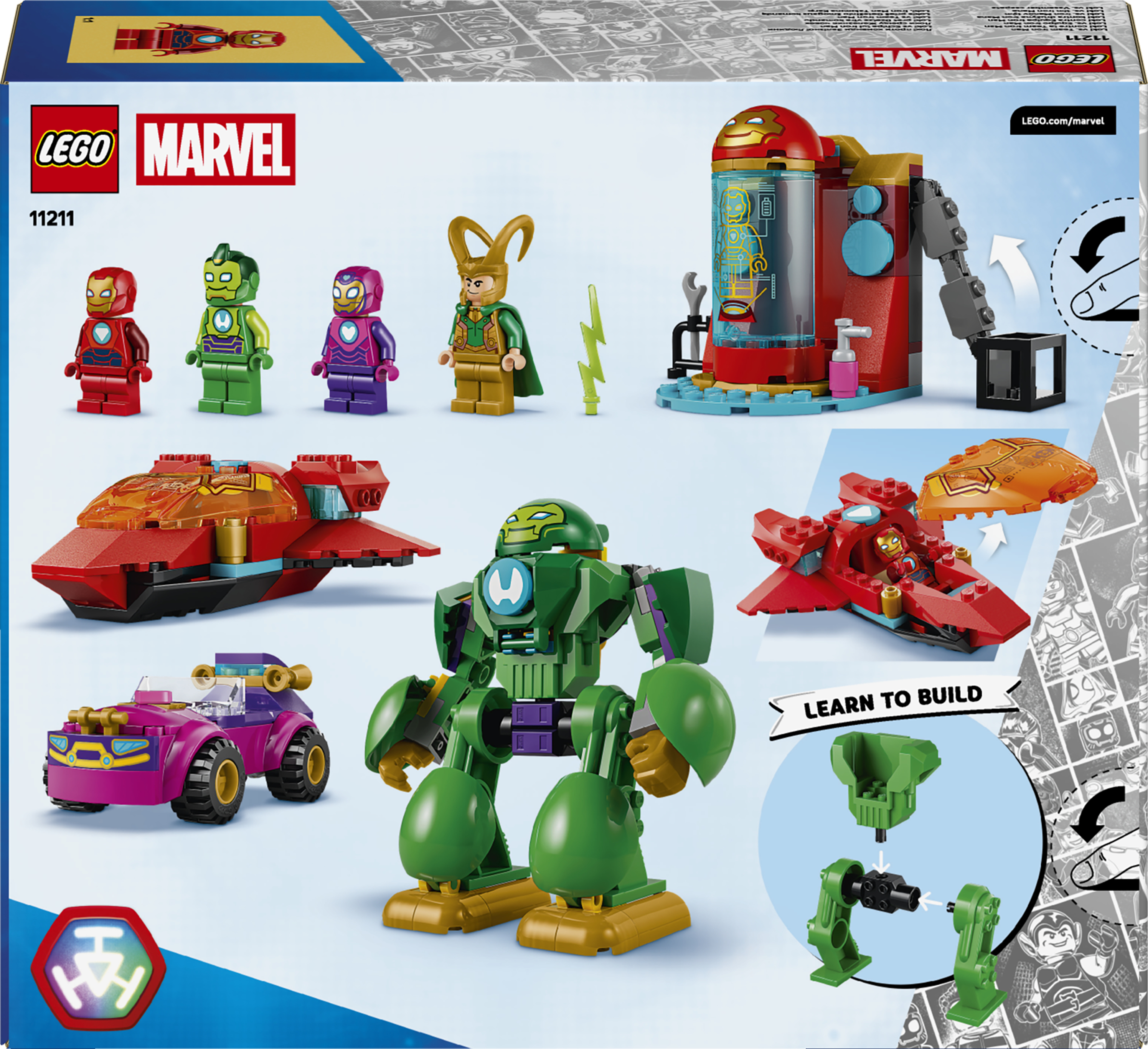 LEGO 11211 Disney Локи против команды Железного Человека фото 