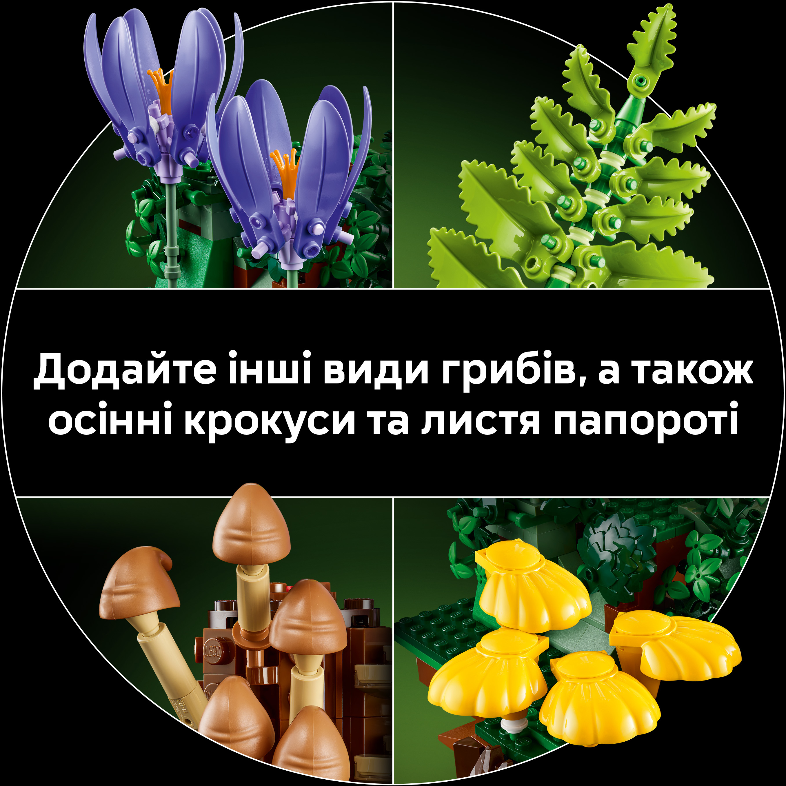 LEGO 11505 Botanicals Лесные грибы фото 