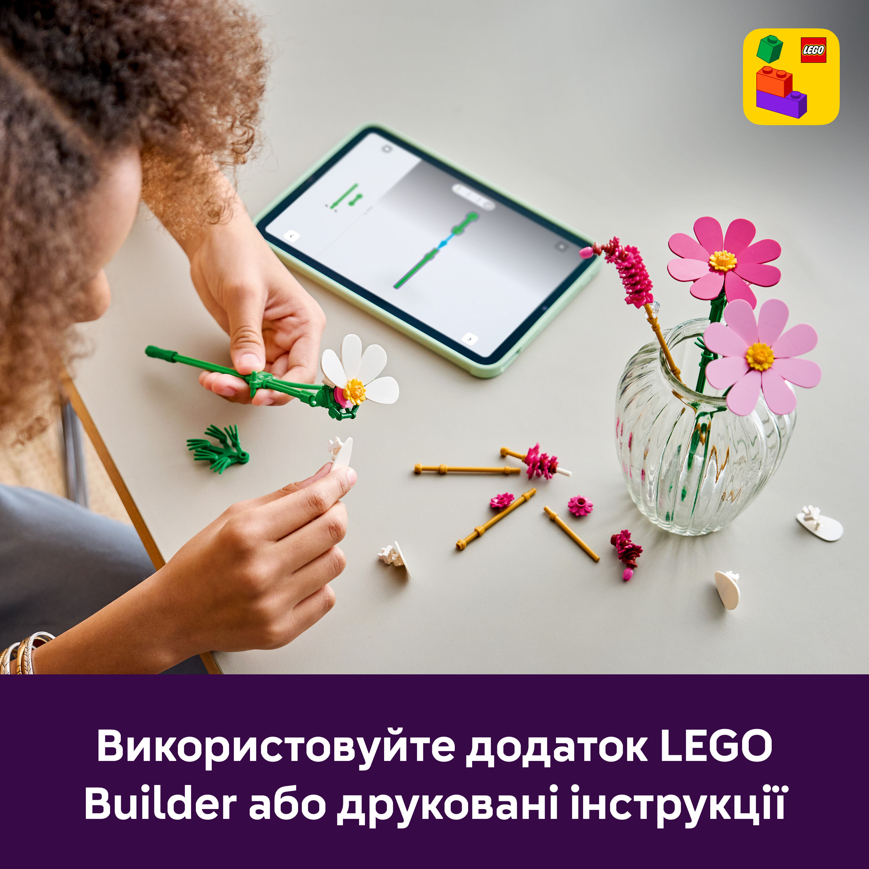 LEGO 11514 Botanicals Цветы космеи фото 