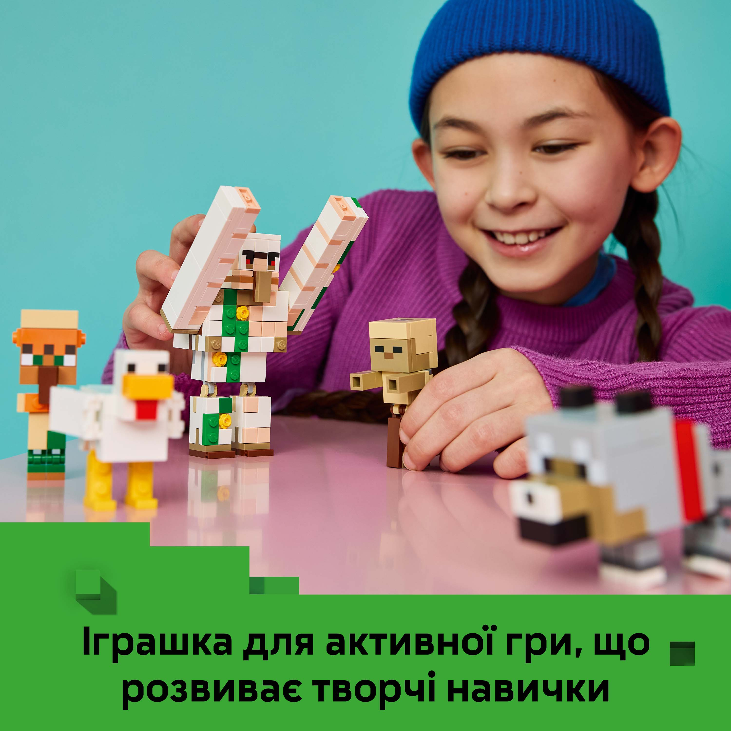 LEGO 21592 Minecraft Куриный Жокей: атака в пустыне фото 