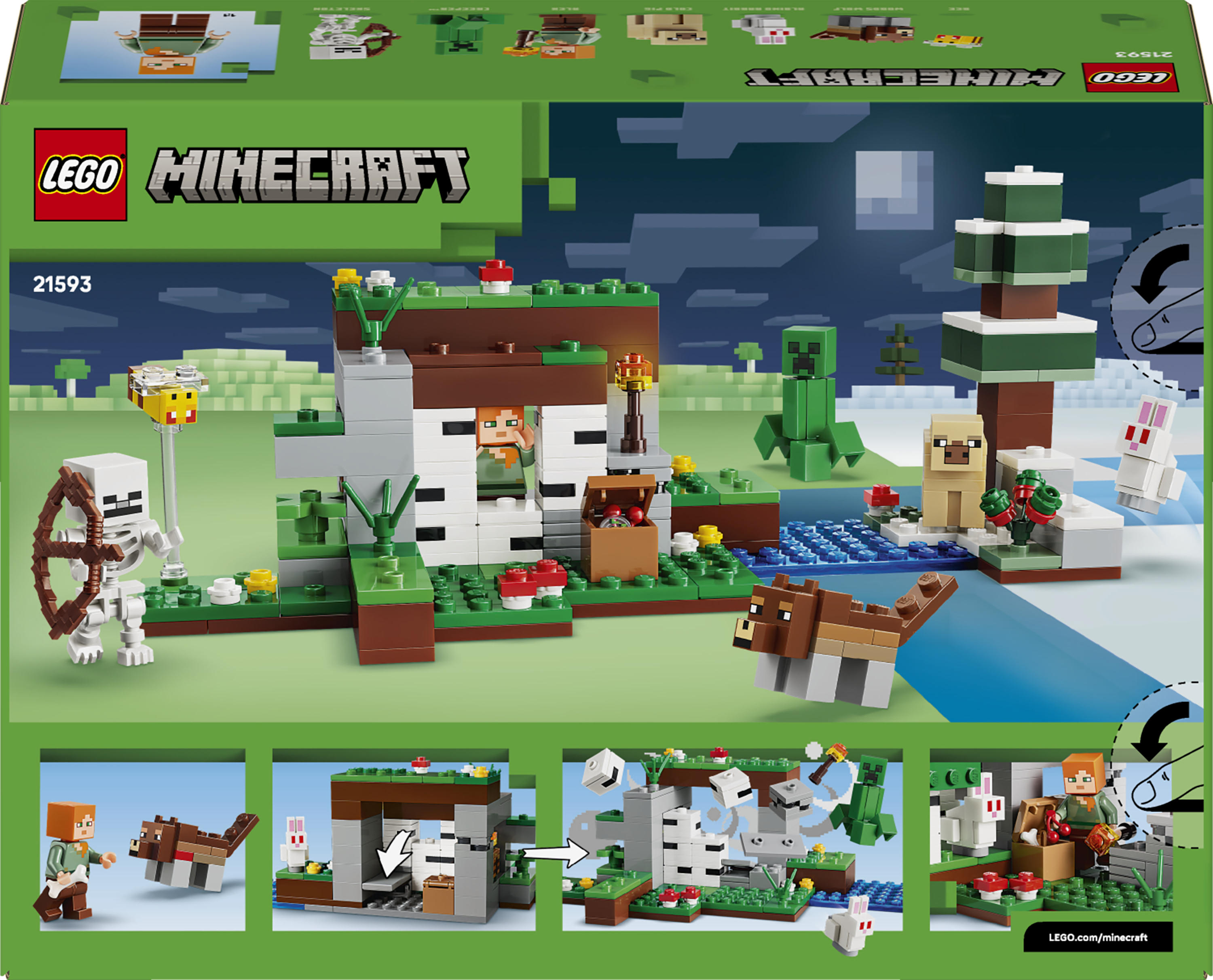 LEGO 21593 Minecraft Приключение в первую ночь фото 