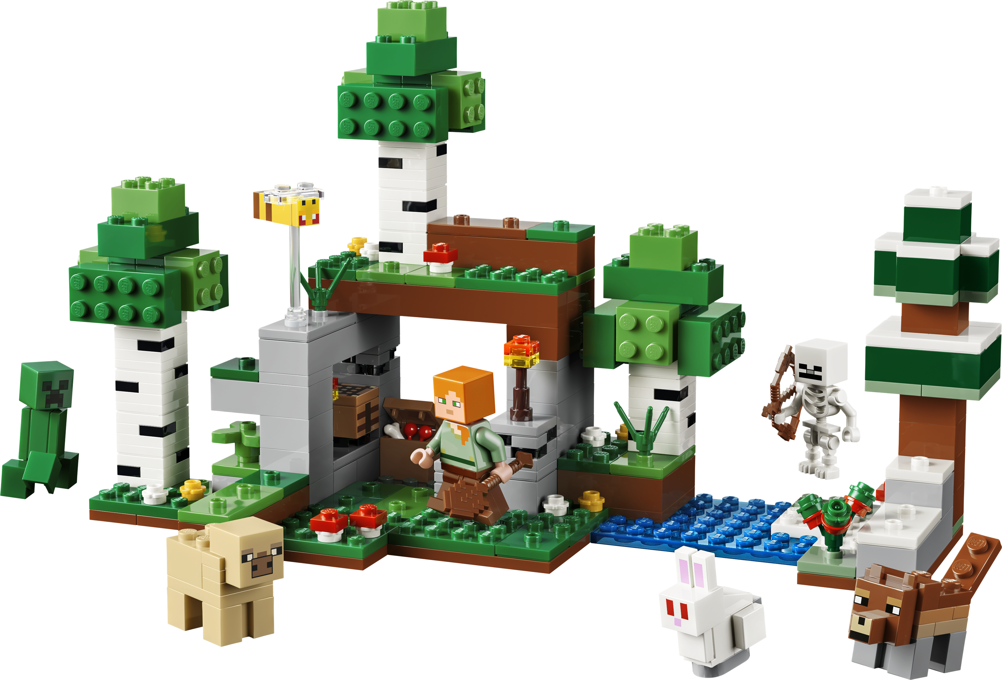 LEGO 21593 Minecraft Приключение в первую ночь фото 