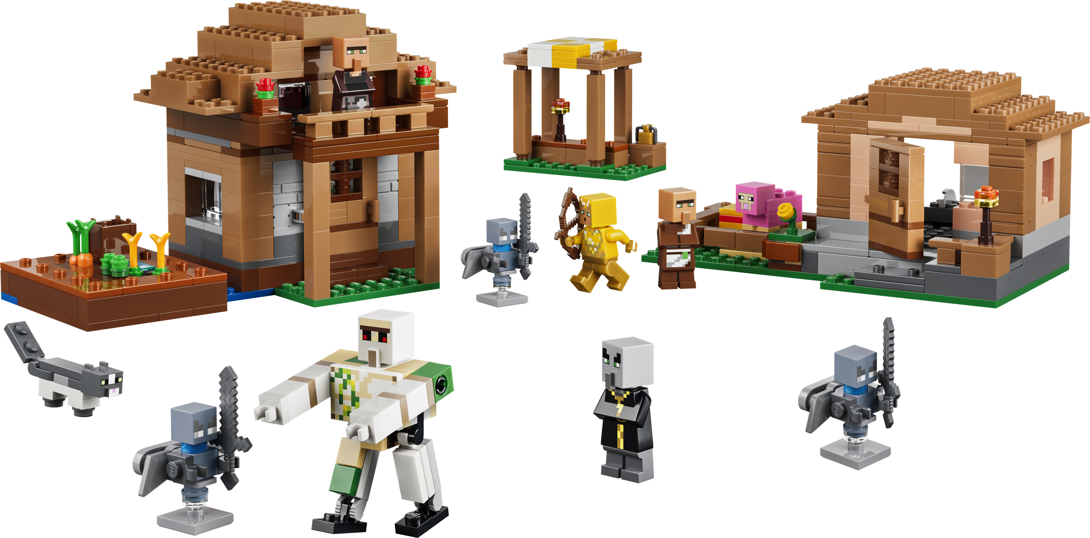 LEGO 21596 Minecraft Нападение вызывателя на деревню фото 