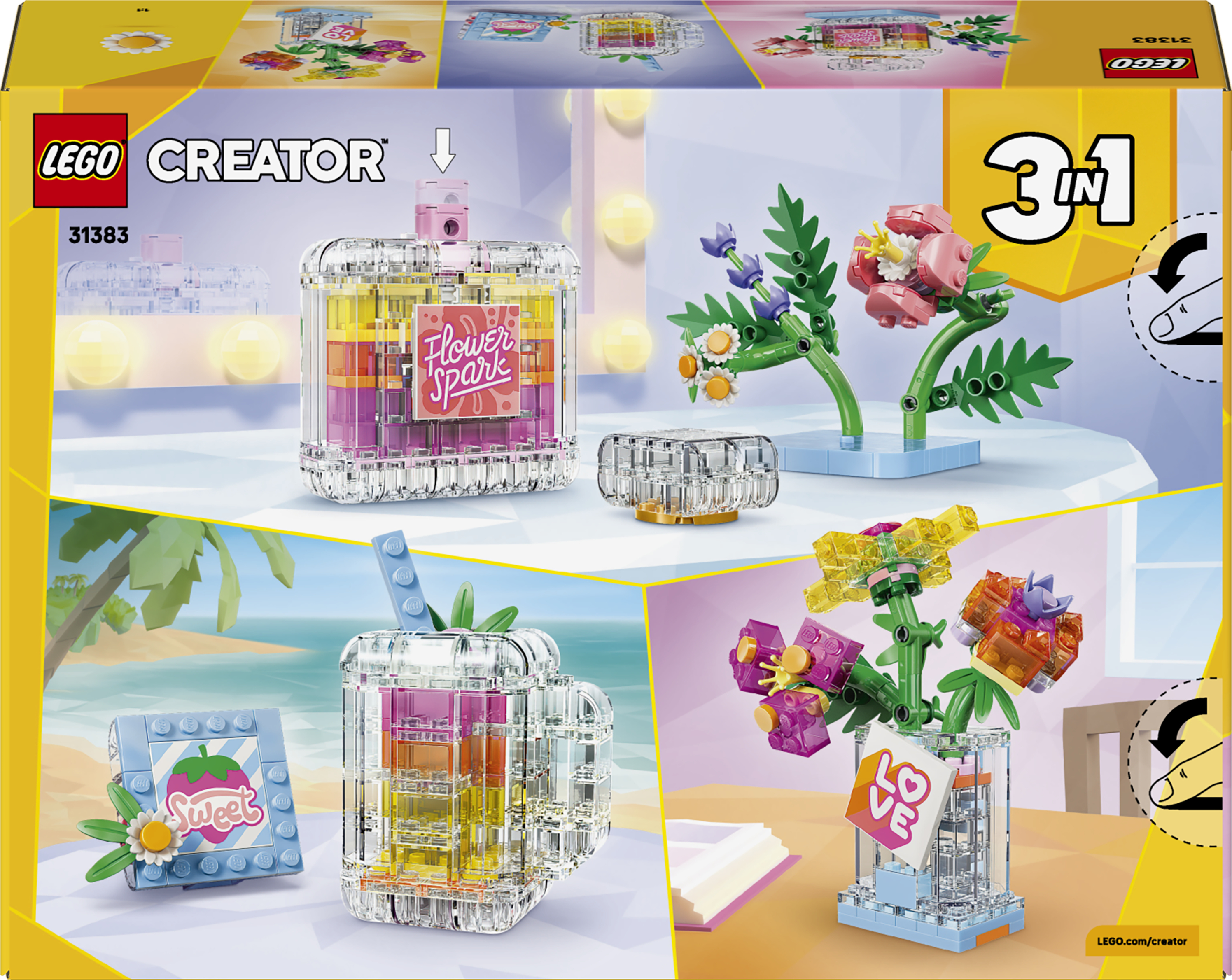LEGO 31383 Creator Флакон для духов с цветочным декором фото 