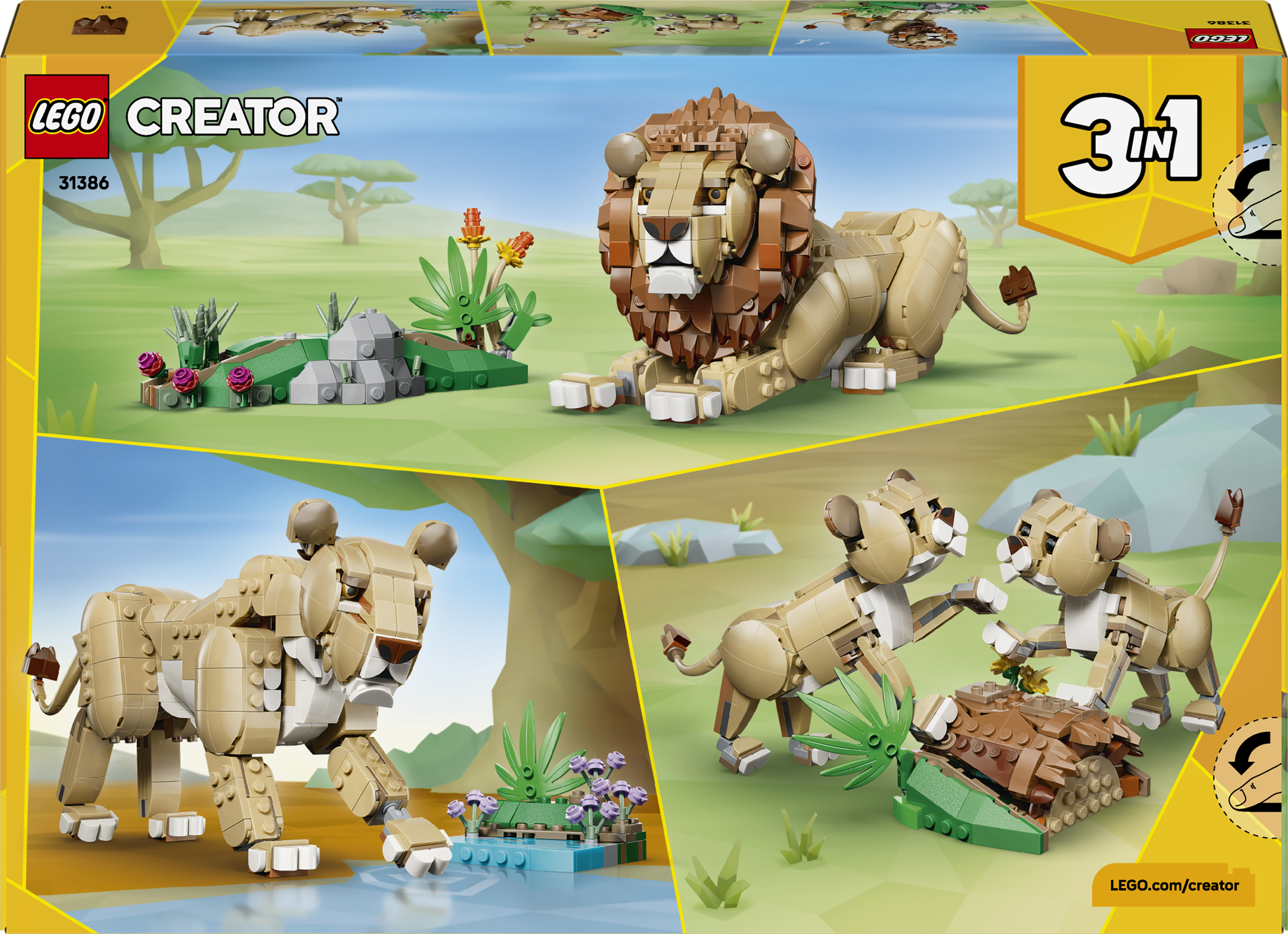 LEGO 31386 Creator Дикі тварини: Величний левфото