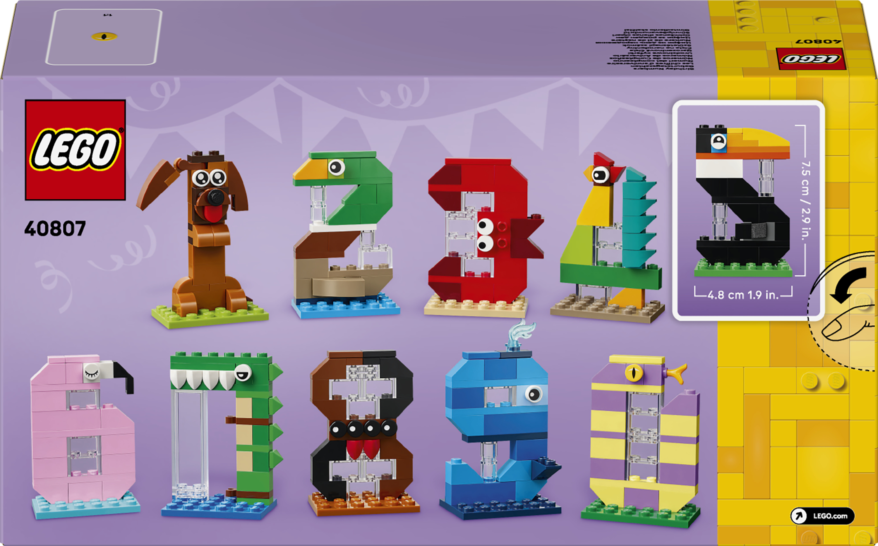 LEGO 40807 Iconic Цифры на день рождения фото 
