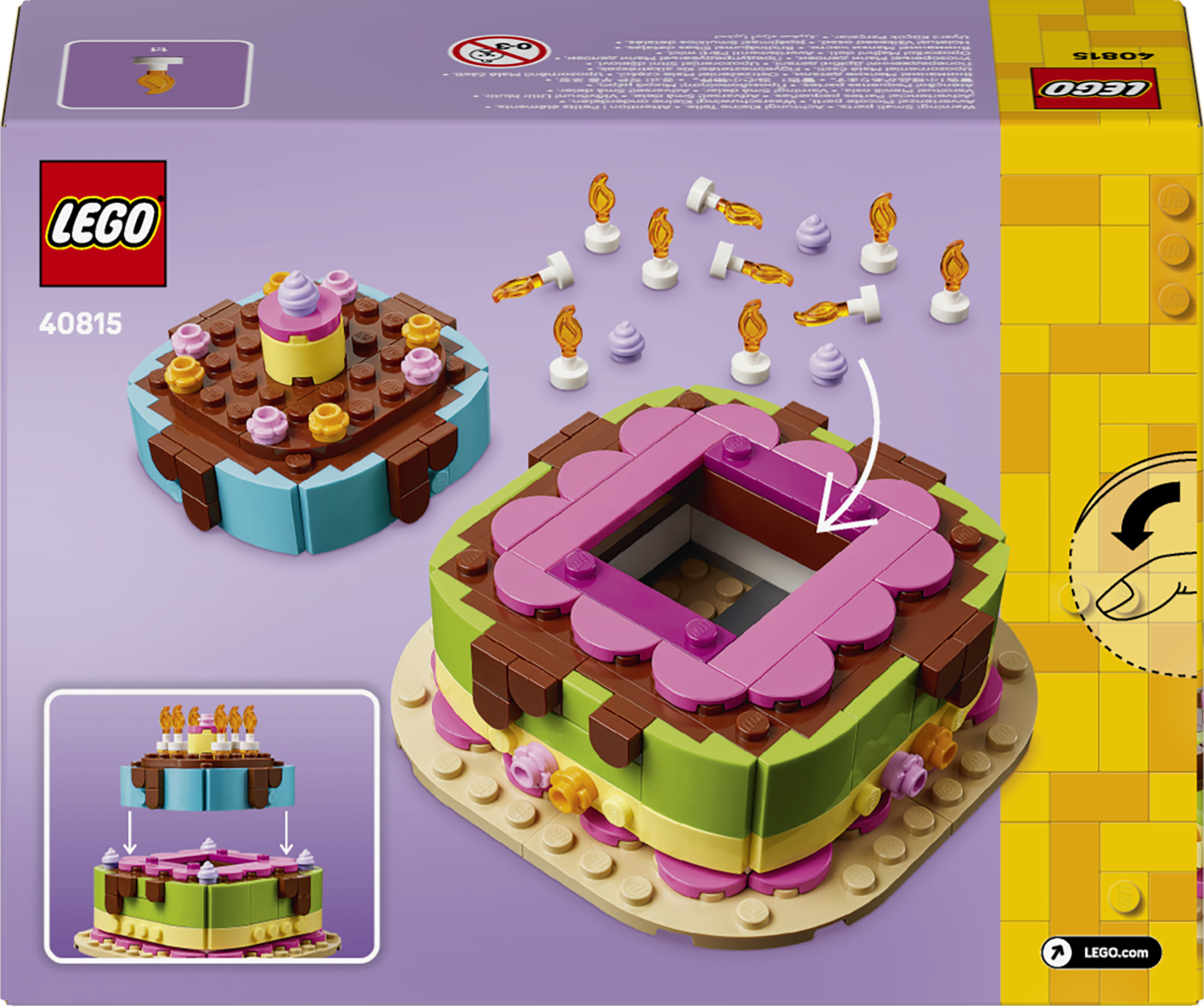 LEGO 40815 Iconic Торт на день рождения фото 