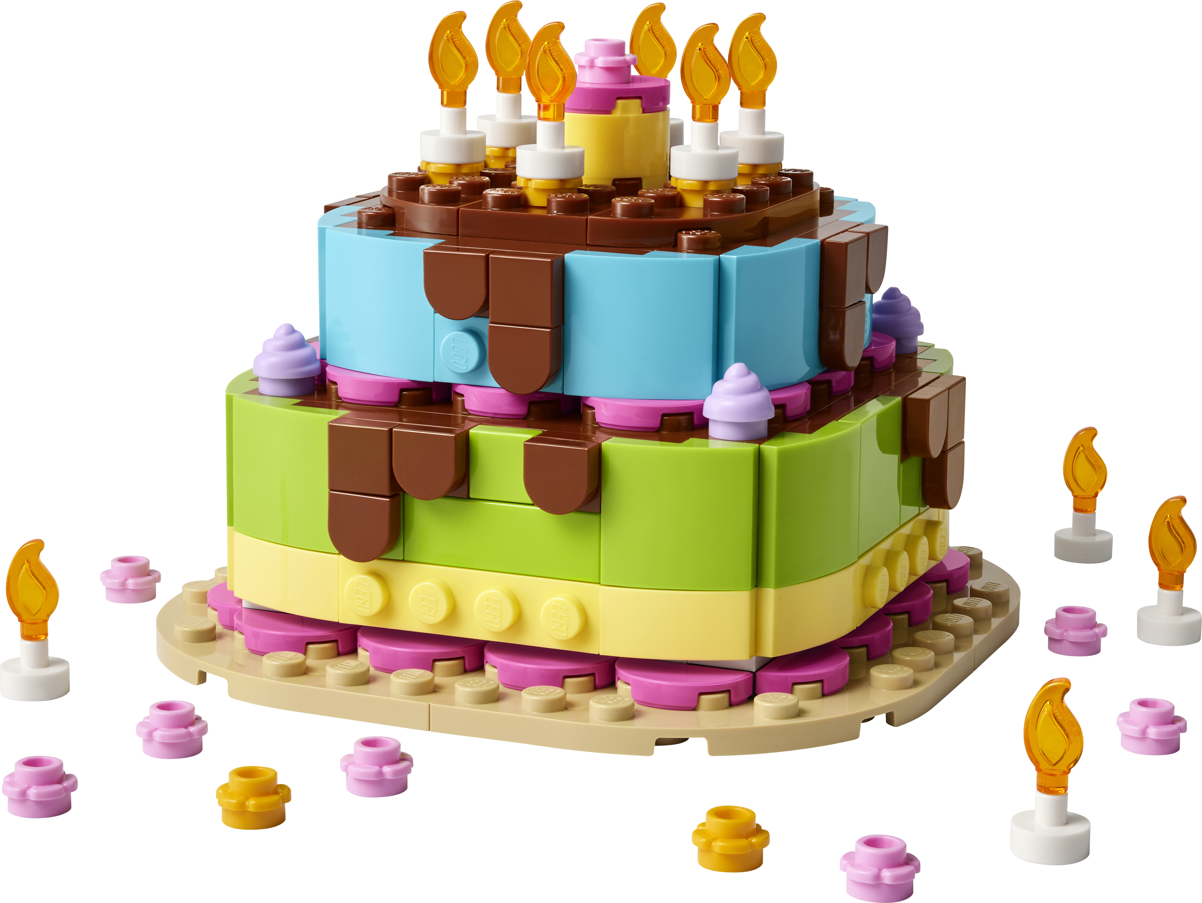 LEGO 40815 Iconic Торт на день рождения фото 