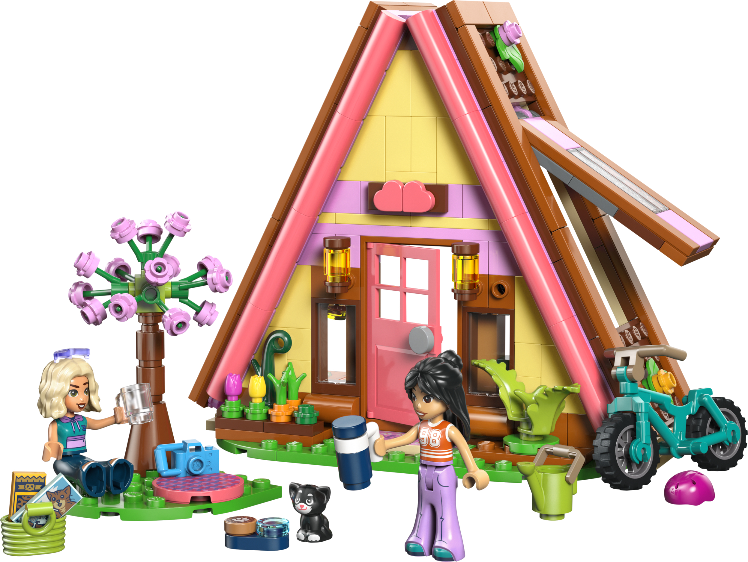 LEGO 42682 Friends Домик для кемпинга на природе фото 