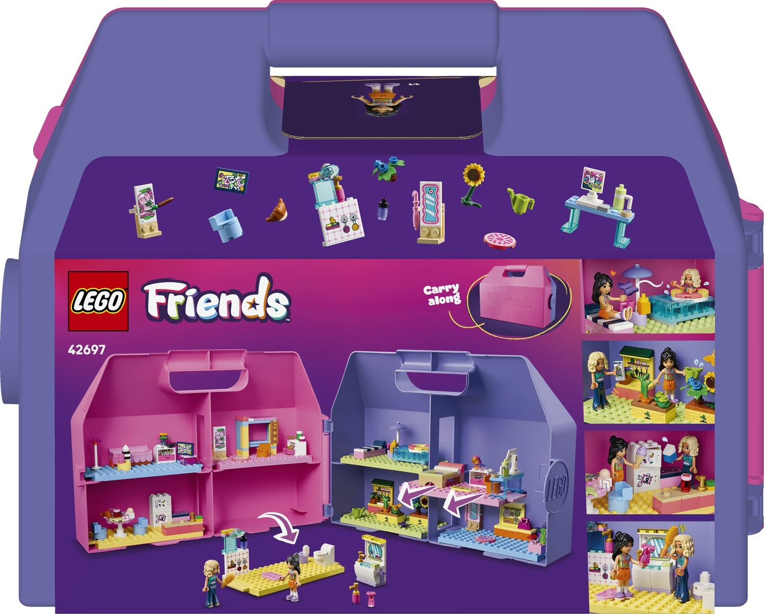 LEGO 42697 Friends Кукольный домик-чемодан для творческой игры фото12