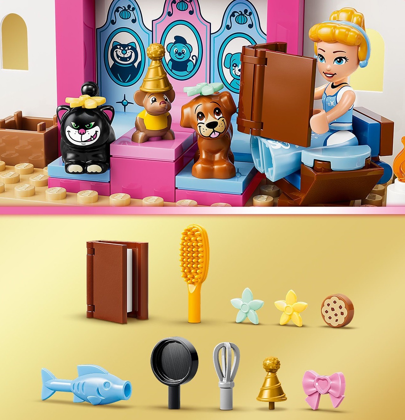 LEGO 43283 Disney Замок Золушки и ее друзей-животных фото 