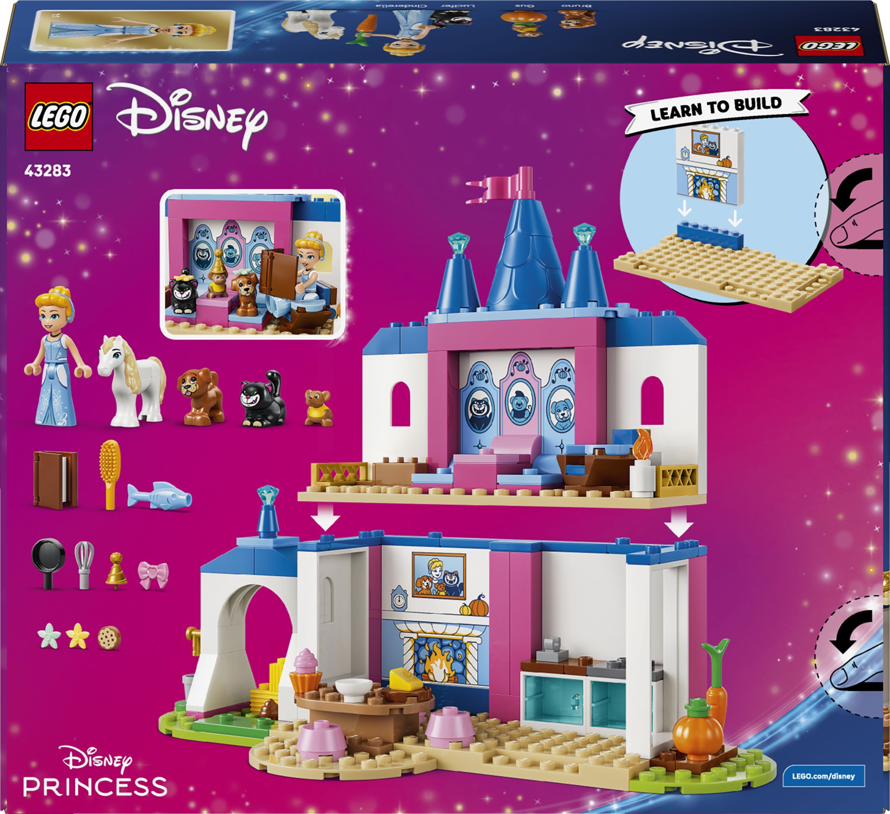 LEGO 43283 Disney Замок Золушки и ее друзей-животных фото 