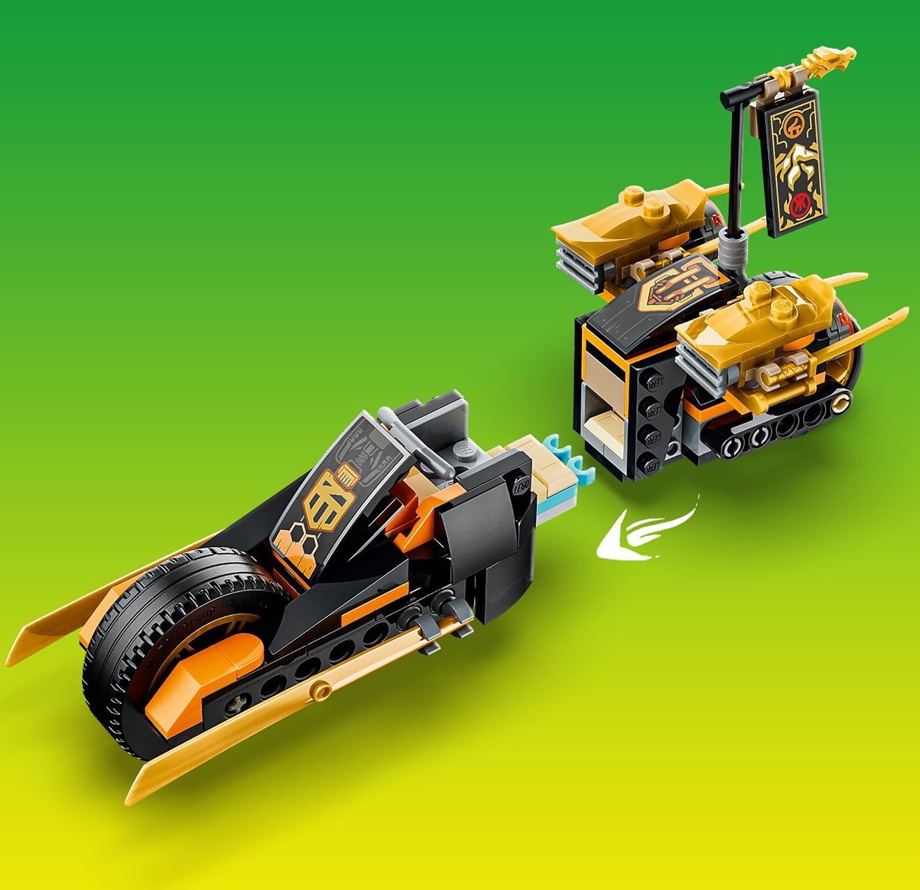 LEGO 71864 Ninjago Комбинированные транспортные средства Кая и Коула фото 