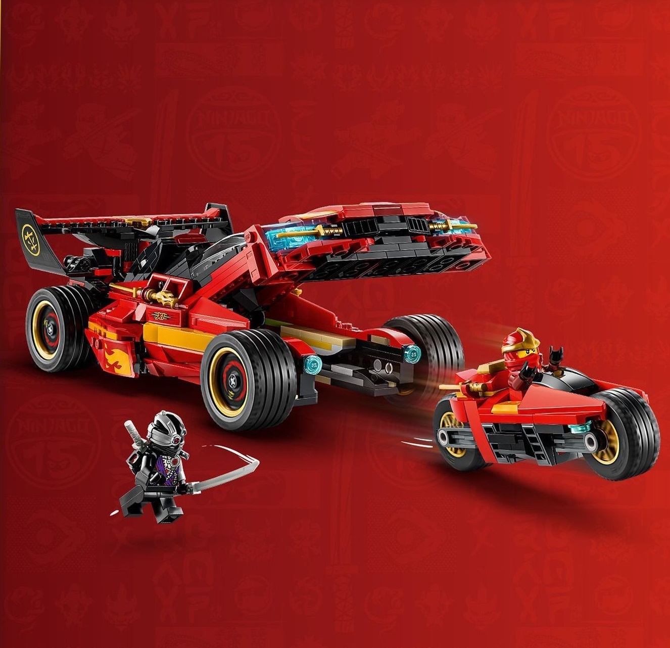LEGO 71867 Ninjago Преследователь ниндзя X-1 — 15-я годовщина фото 