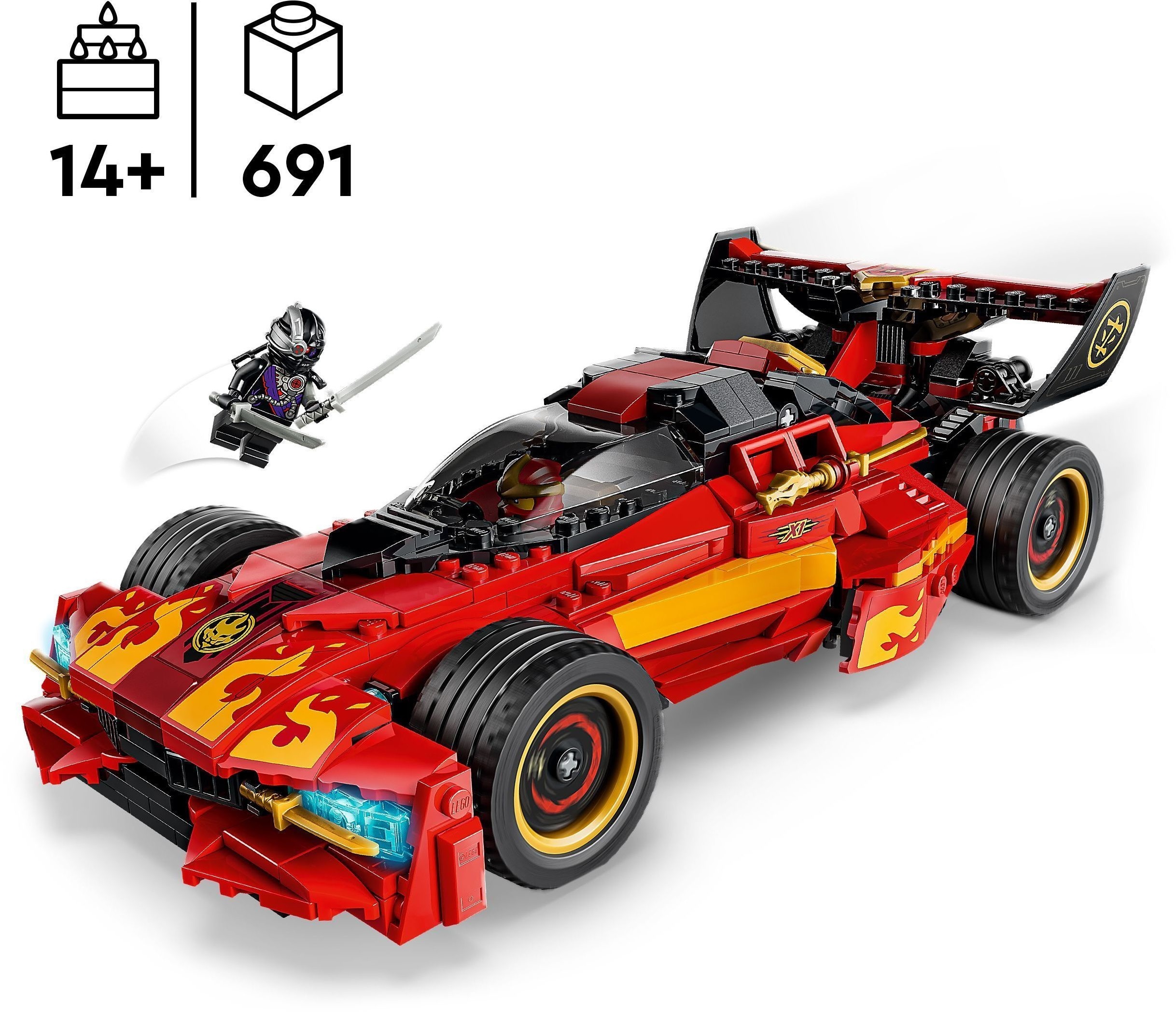 LEGO 71867 Ninjago Преследователь ниндзя X-1 — 15-я годовщина фото 