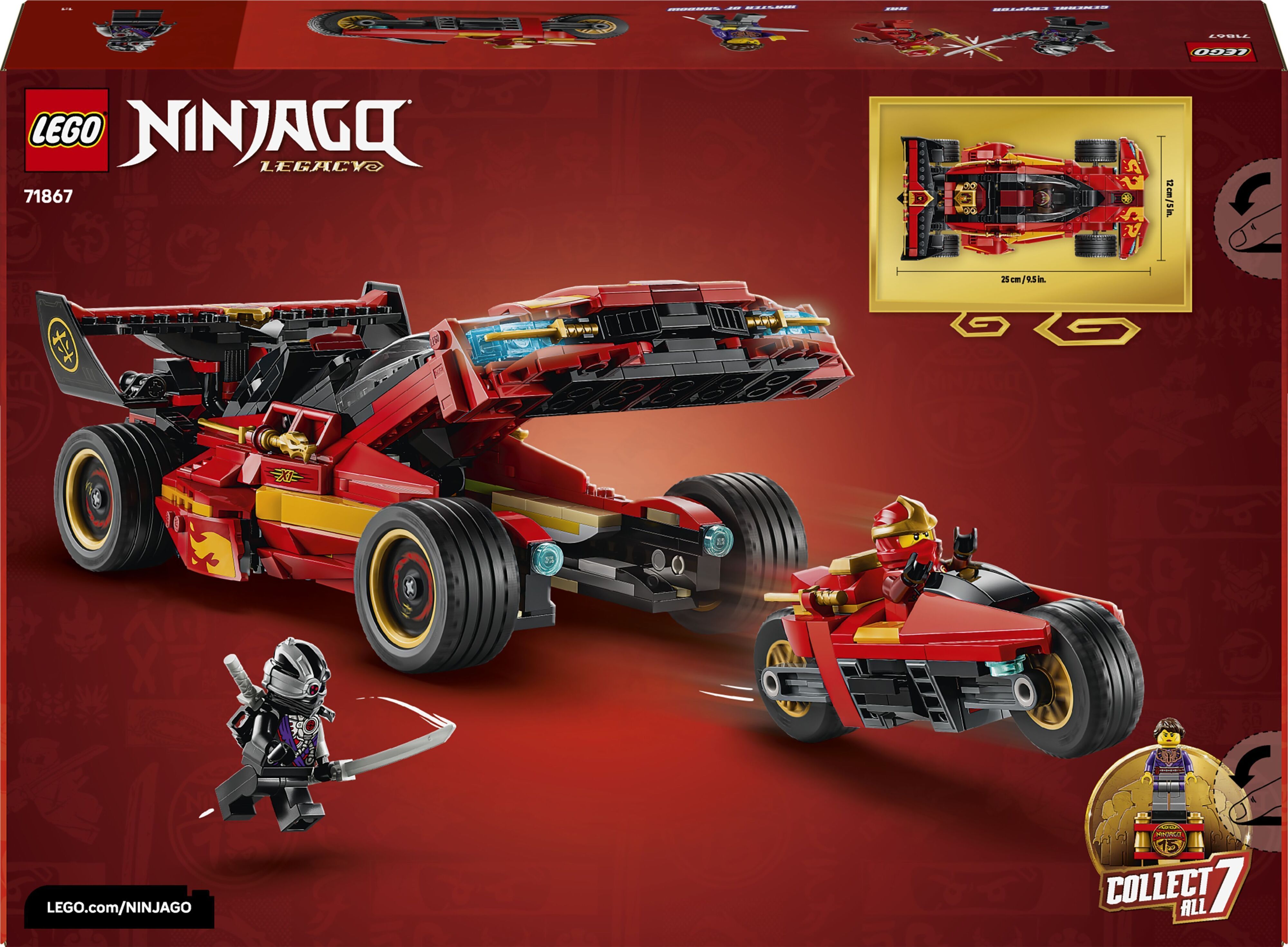 LEGO 71867 Ninjago Преследователь ниндзя X-1 — 15-я годовщина фото 
