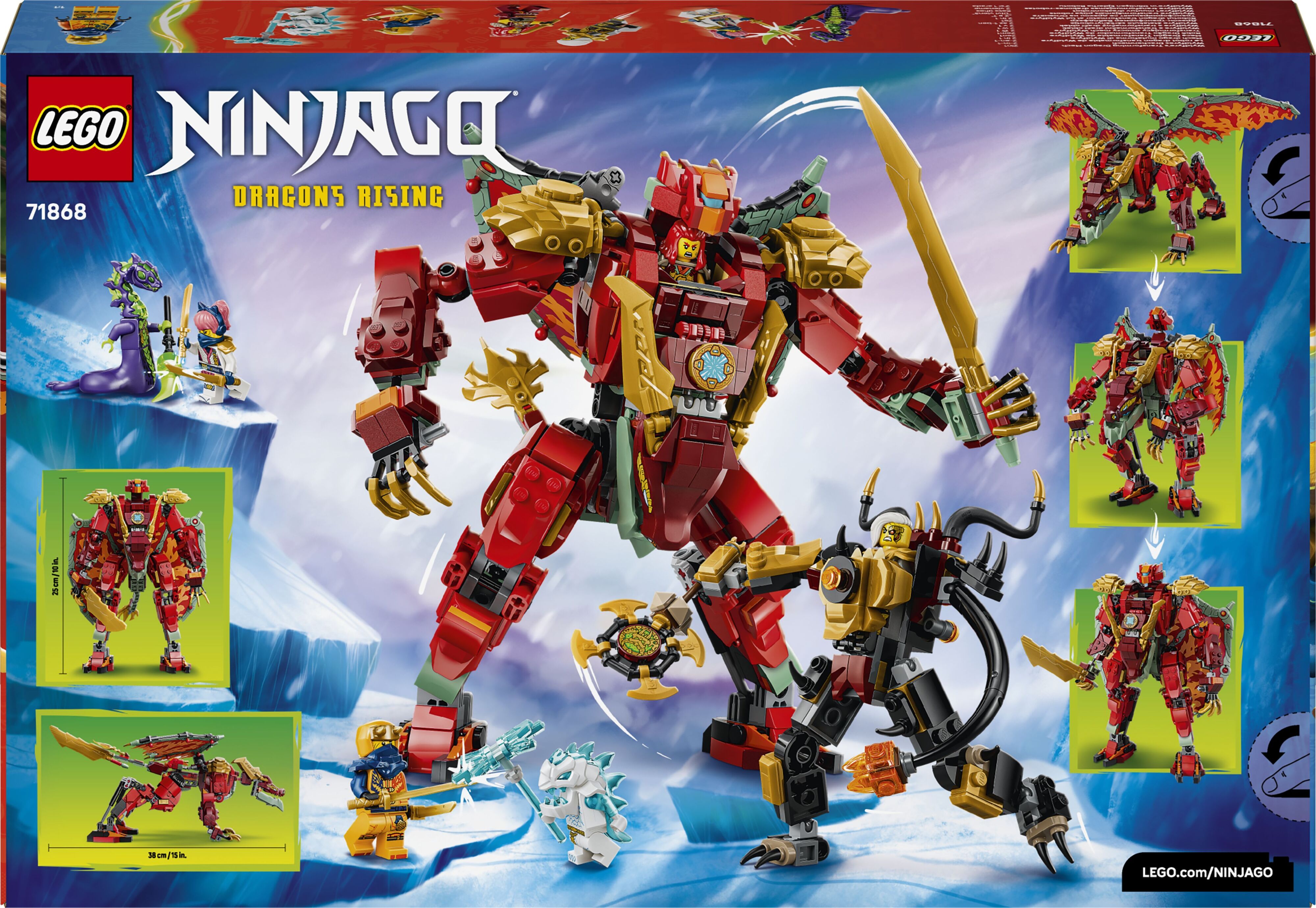 LEGO 71868 Ninjago Дракон-трансформер Уайлдфайер фото 
