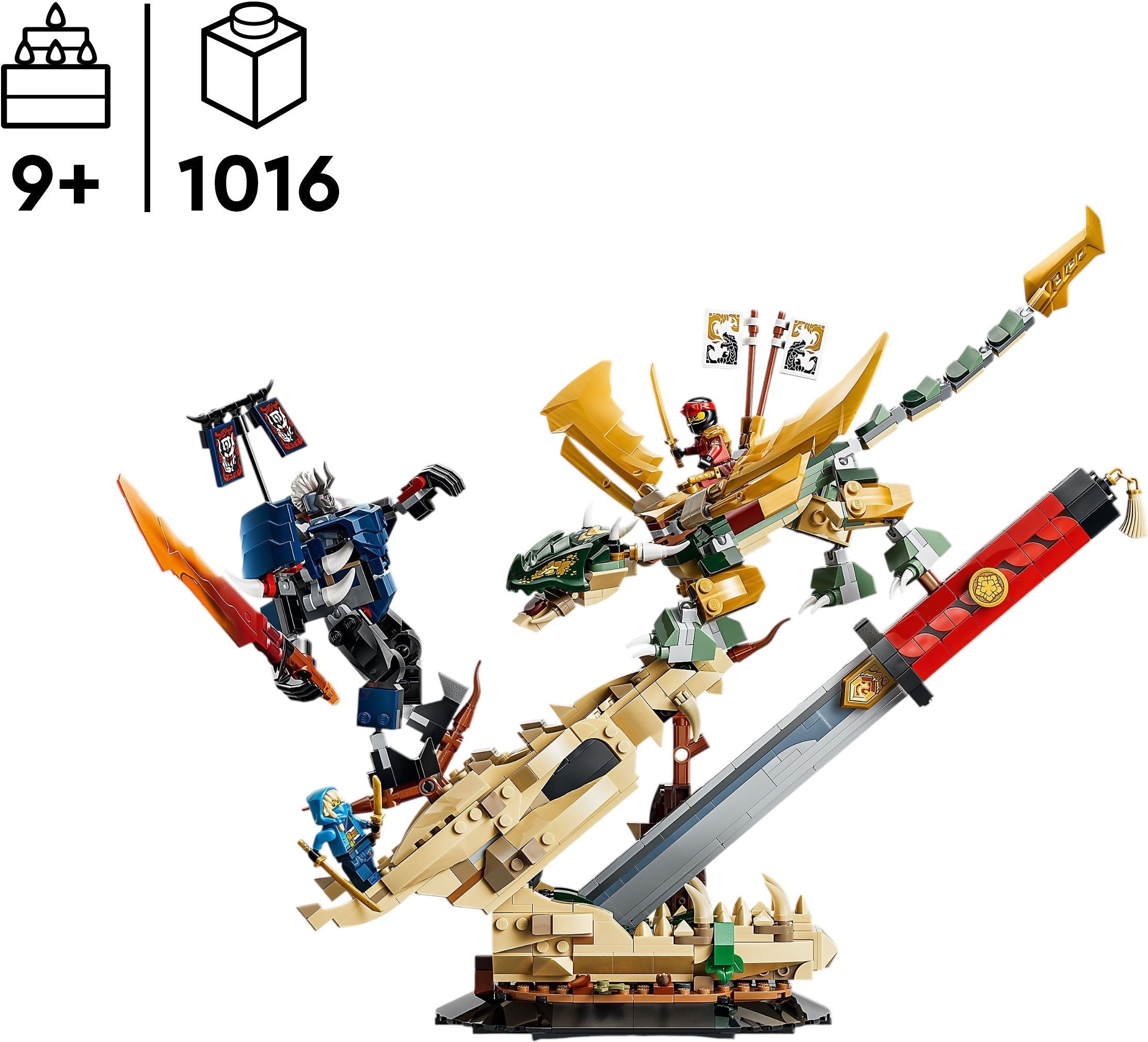 LEGO 71871 Ninjago Битва у черепа Дракона с мечом фото 
