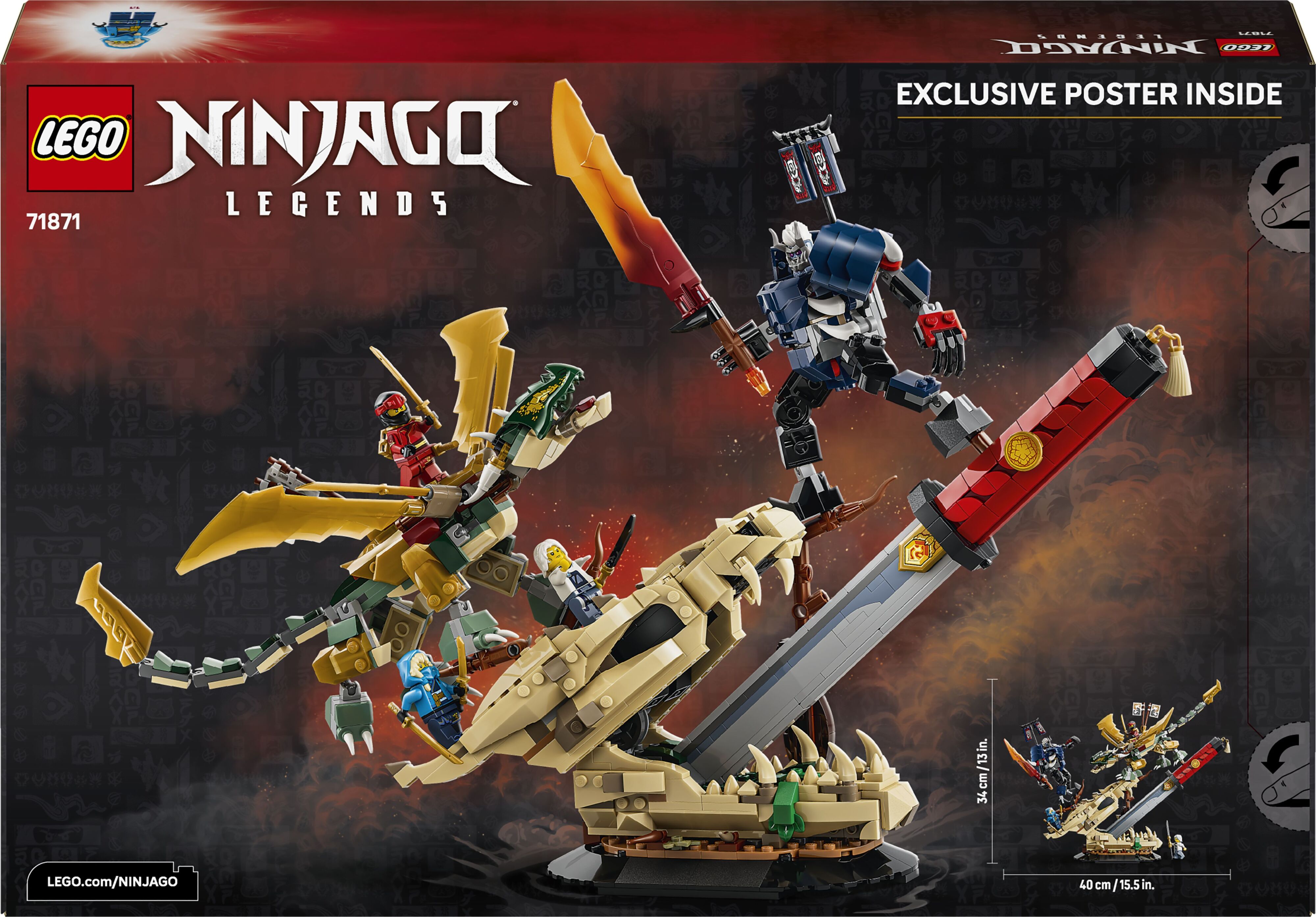 LEGO 71871 Ninjago Битва у черепа Дракона с мечом фото 