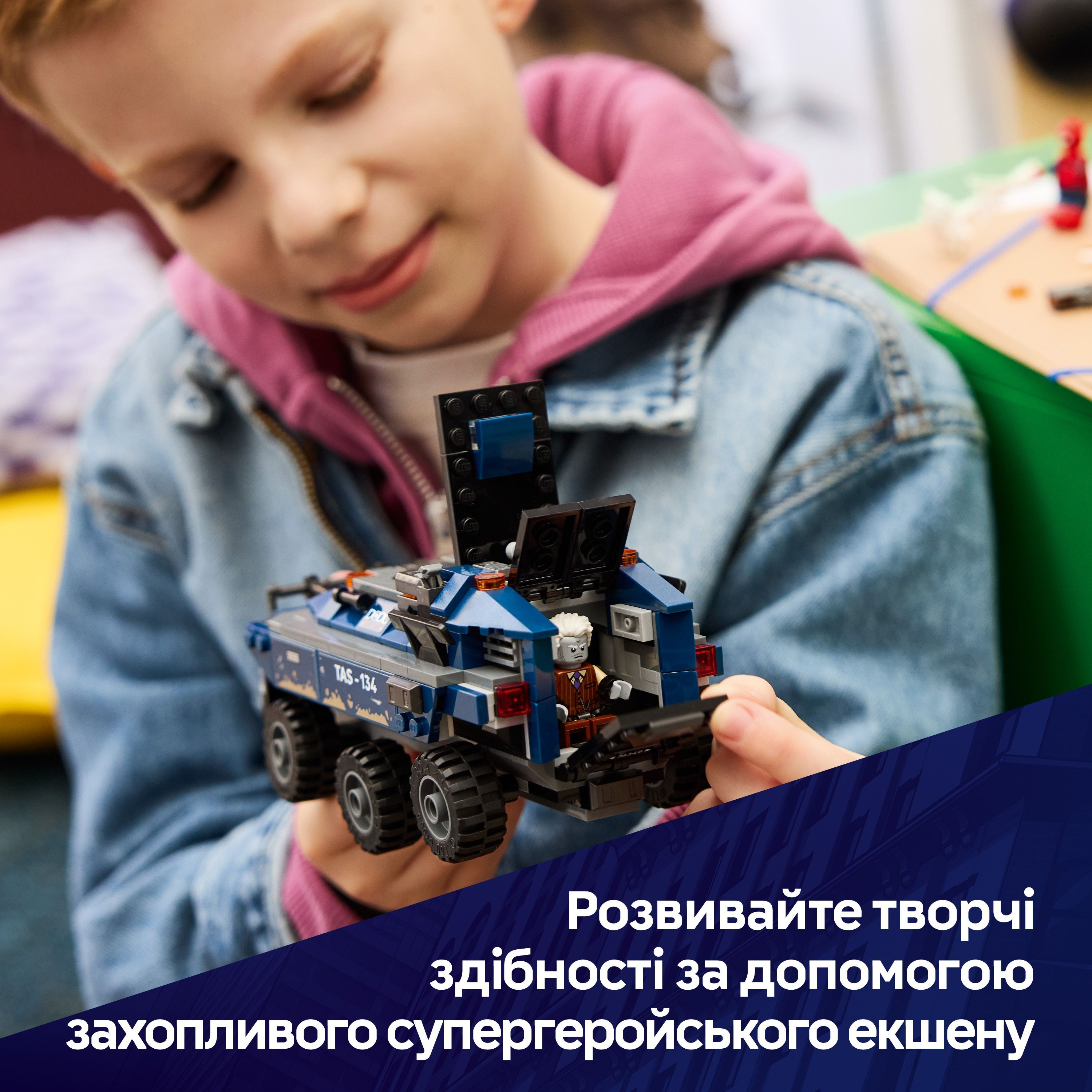 LEGO 76349 Marvel Преследование Человеком-Пауком машины для перевозки преступников фото 5