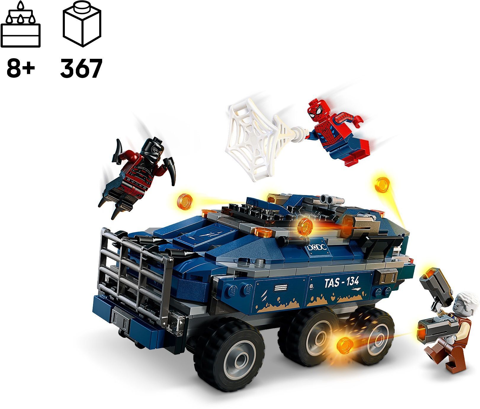 LEGO 76349 Marvel Преследование Человеком-Пауком машины для перевозки преступников фото 2