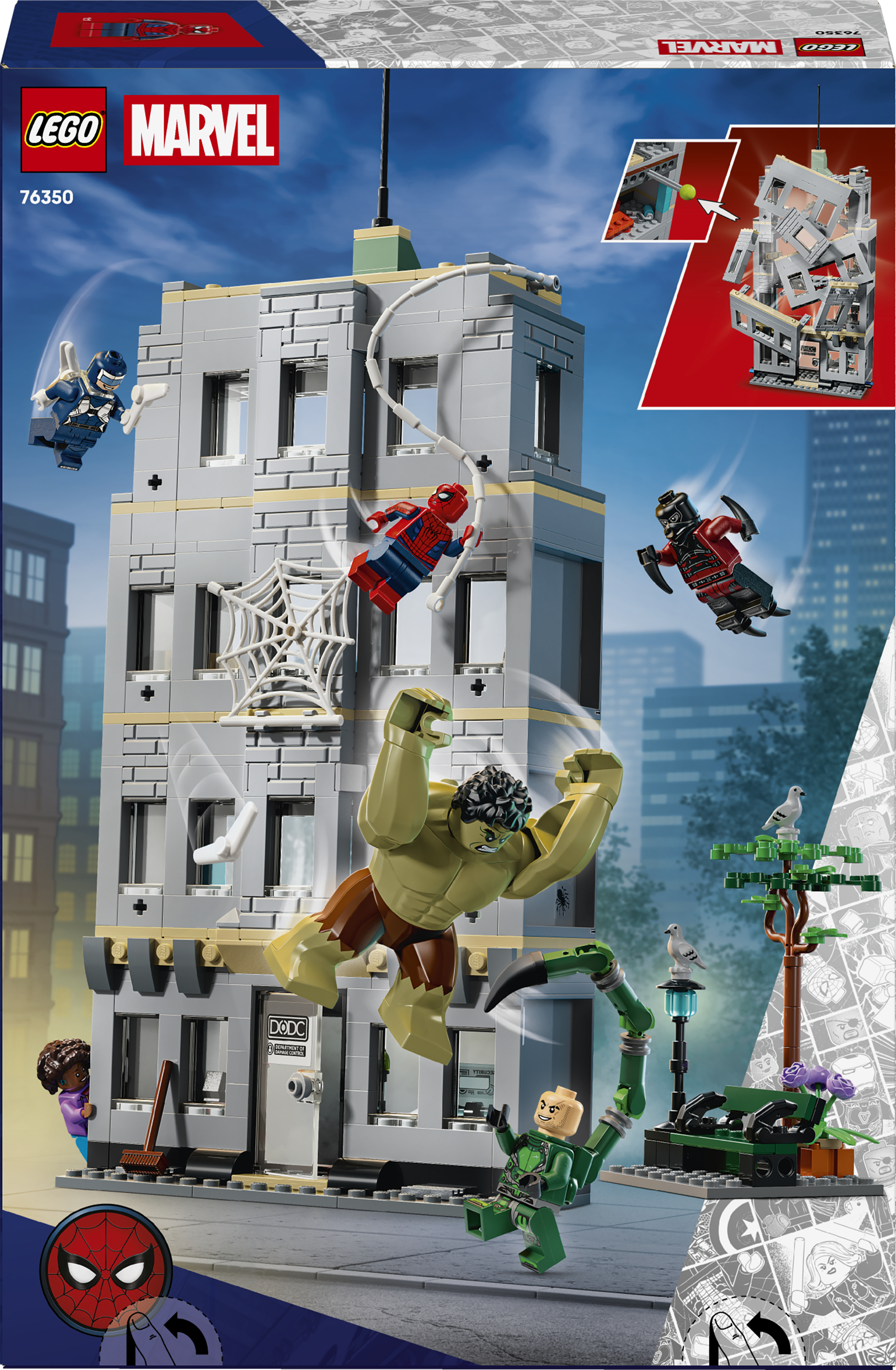 LEGO 76350 Super Heroes Эпическая схватка Человека-Паука против Халка фото 12
