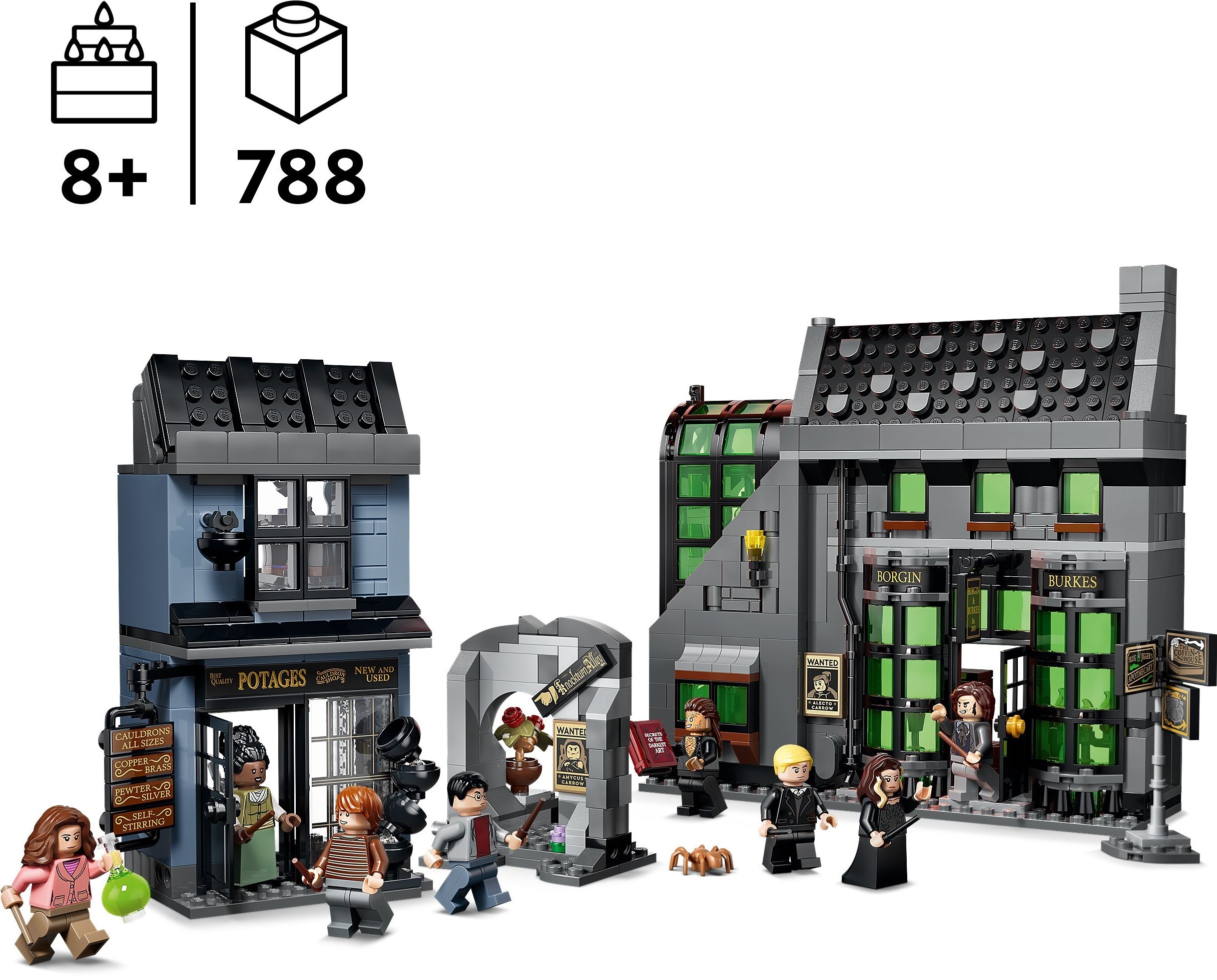 LEGO 76471 Harry Potter Магазины для волшебников в Лютном переулке фото 