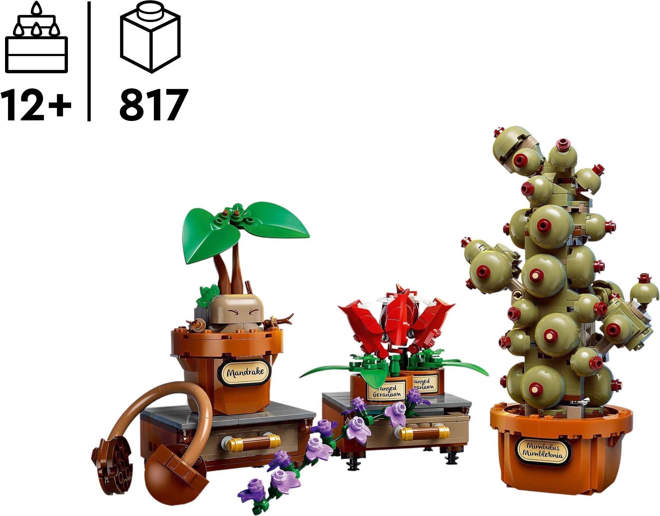 LEGO 76474 Harry Potter Рослини з курсу гербології в Гоґвортсіфото