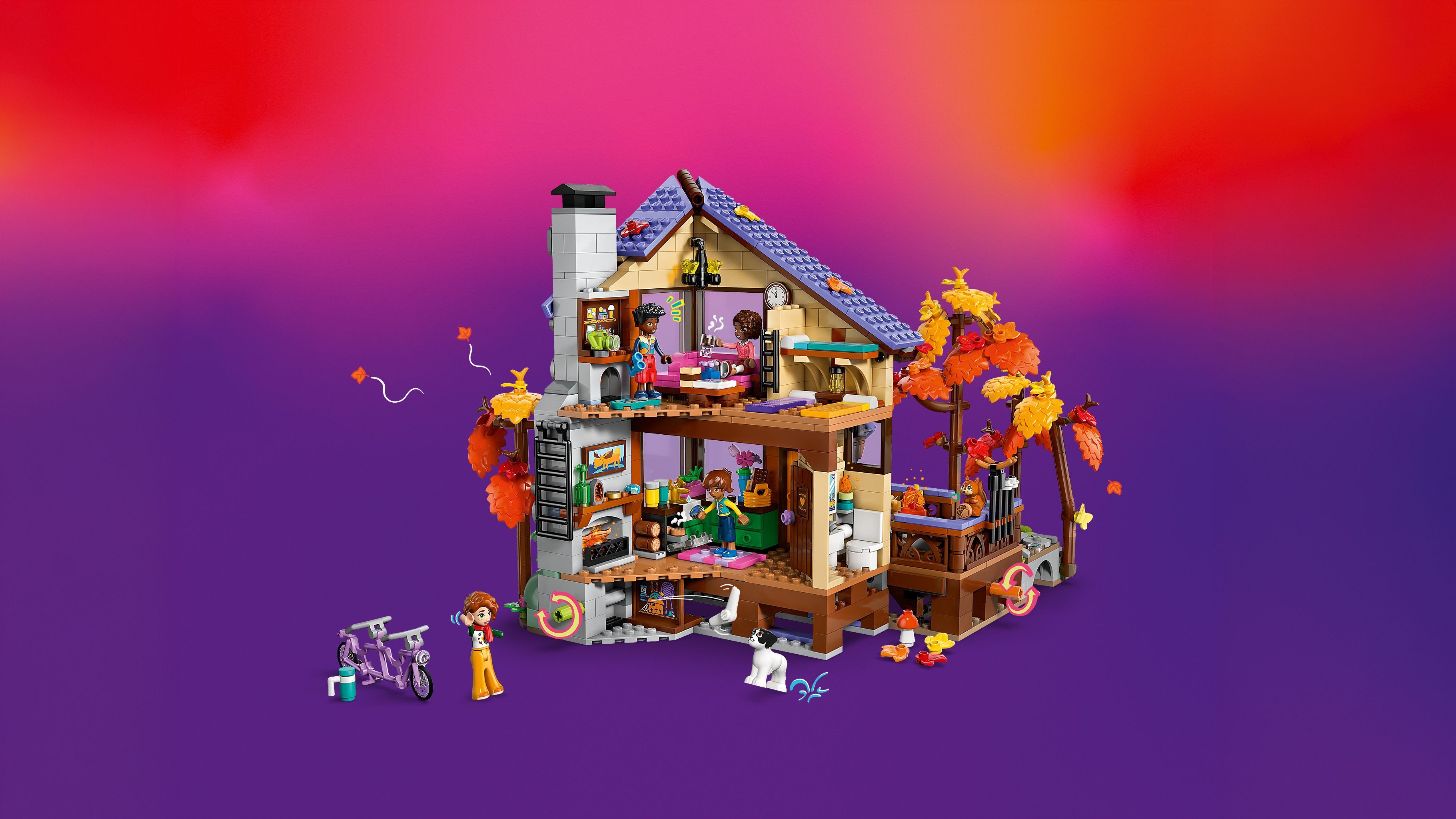 LEGO 42705 Friends Уютный лесной домик для осеннего отдыха фото 12