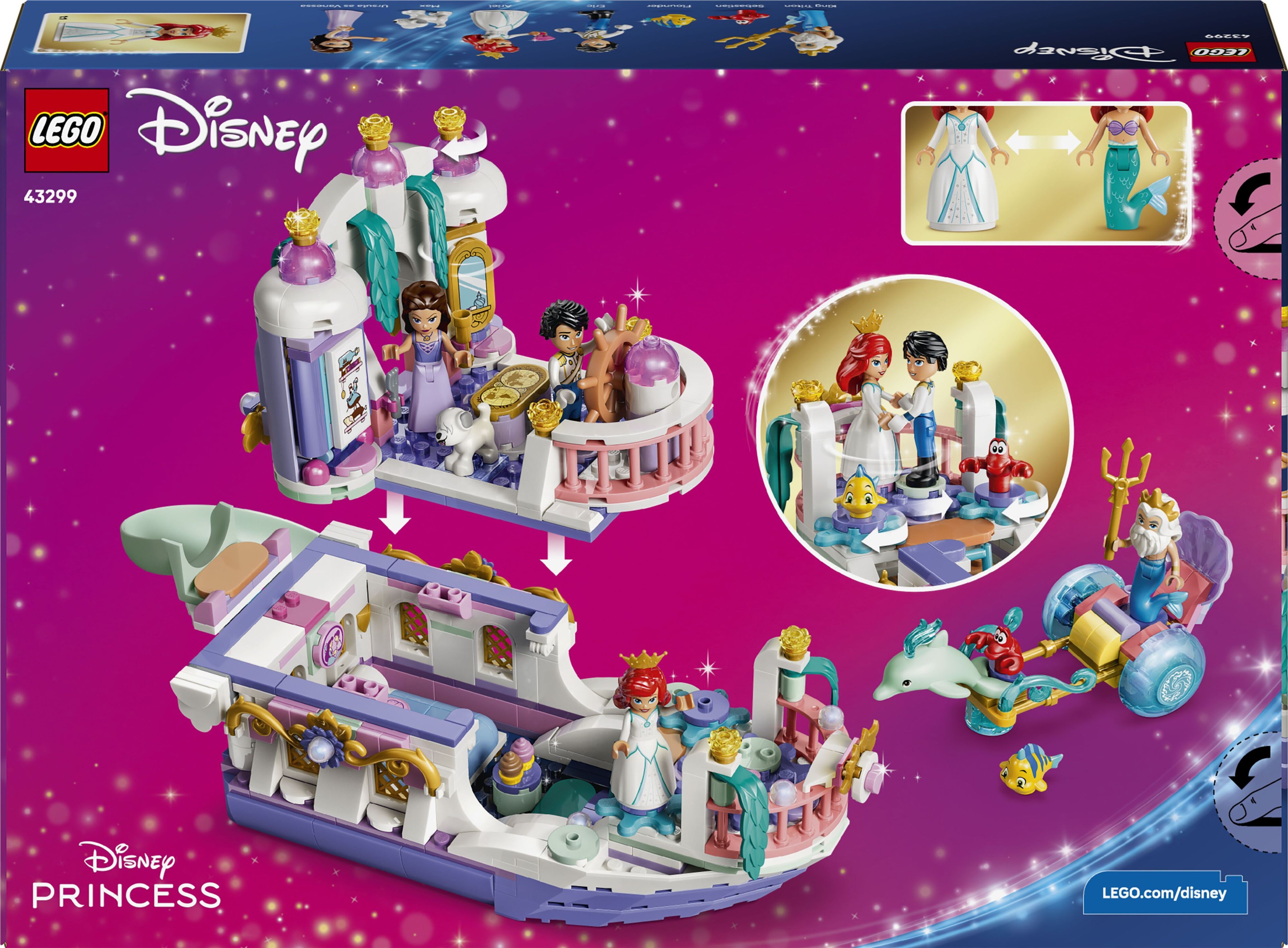 LEGO 43299 Disney Princess Королевская свадебная лодка Ариэль фото 15