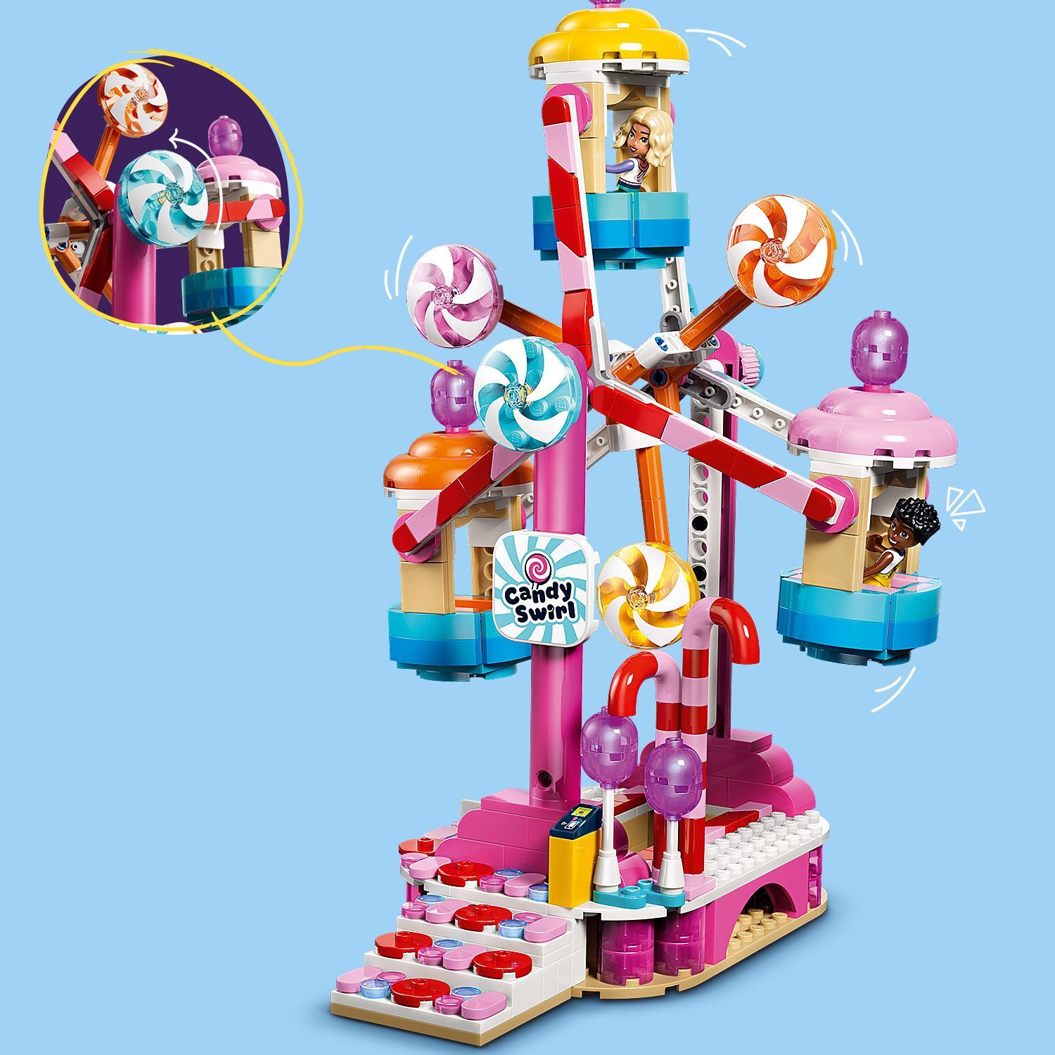 LEGO 42700 Friends Колесо обозрения с конфетами и капкейками фото 13