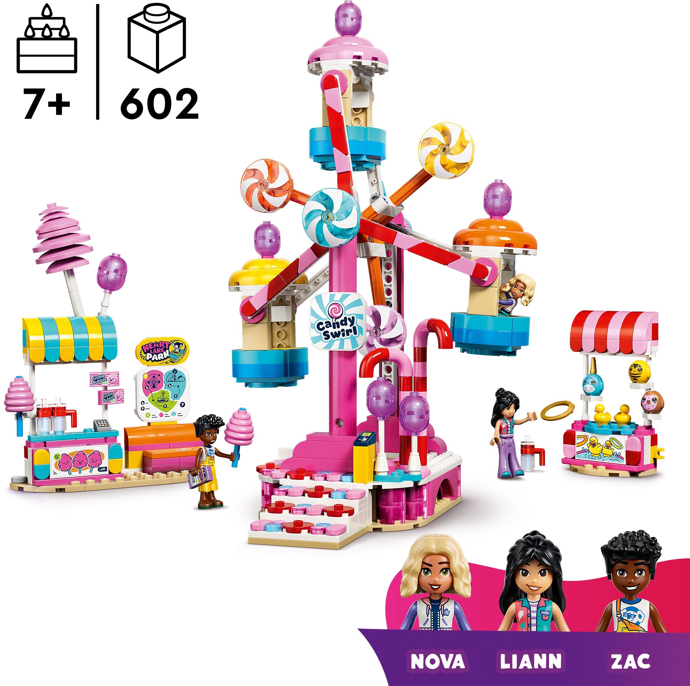 LEGO 42700 Friends Колесо обозрения с конфетами и капкейками фото 2