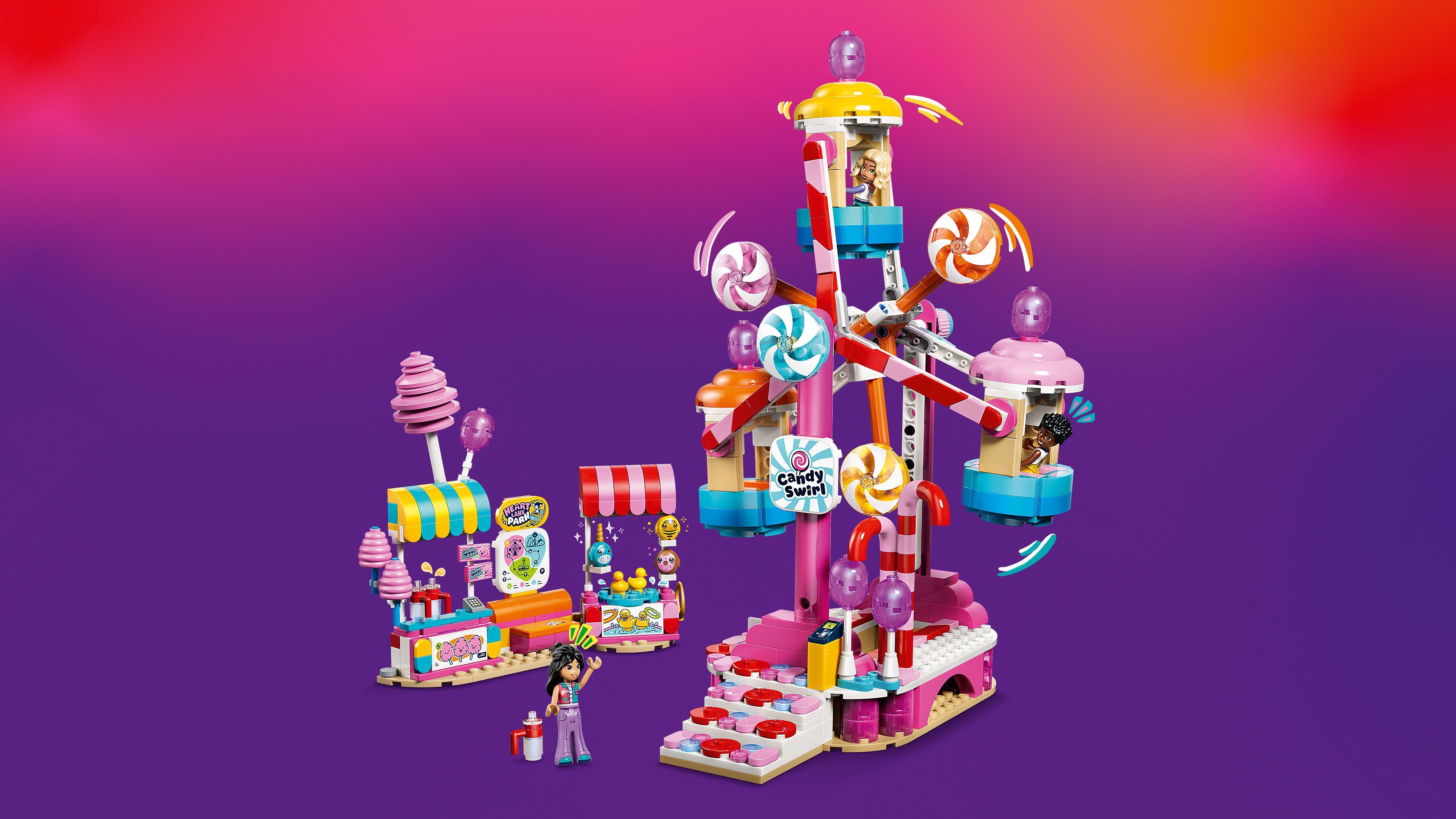 LEGO 42700 Friends Колесо обозрения с конфетами и капкейками фото 12