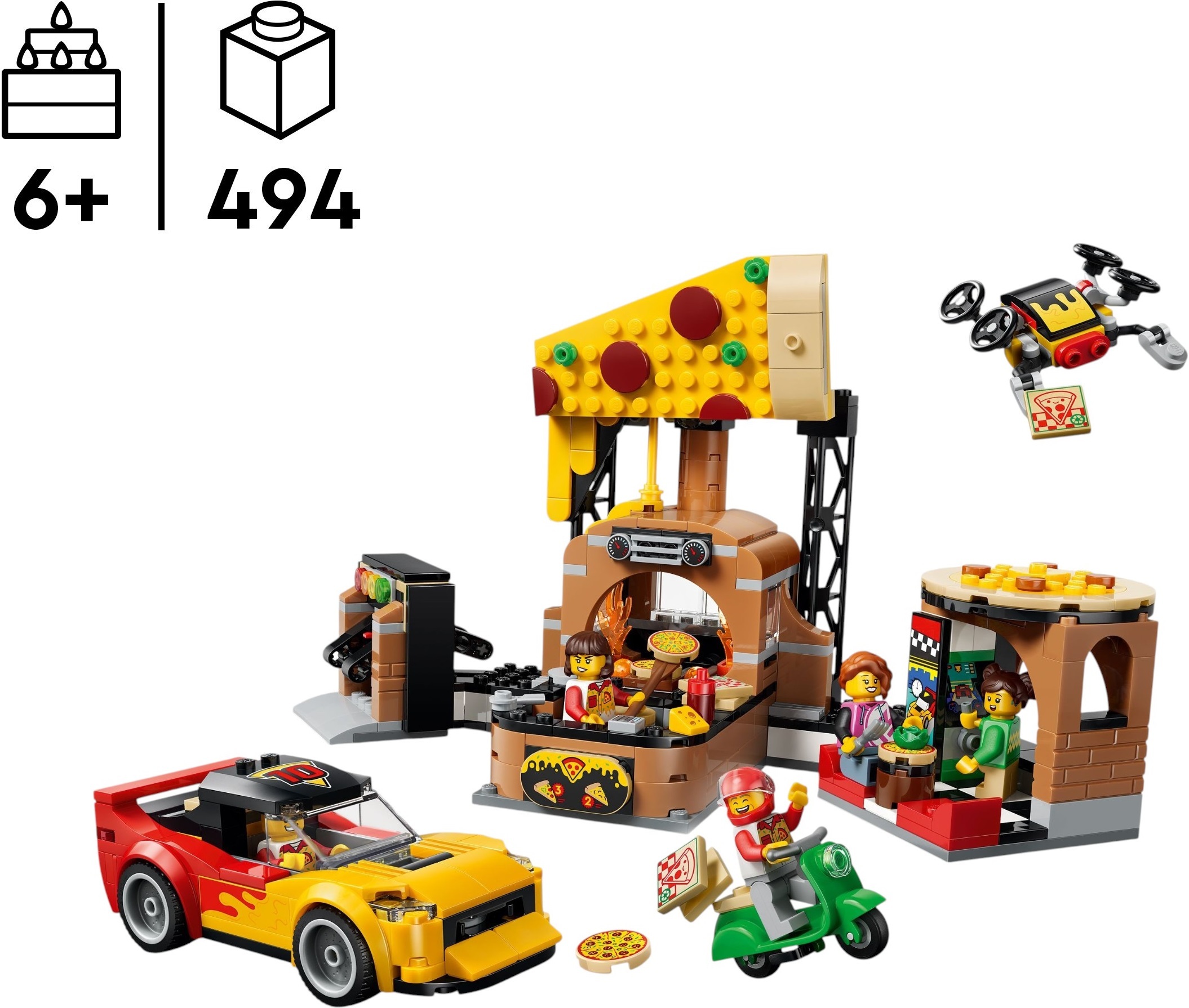 LEGO 60496 City Приключения с доставкой пиццы фото 2