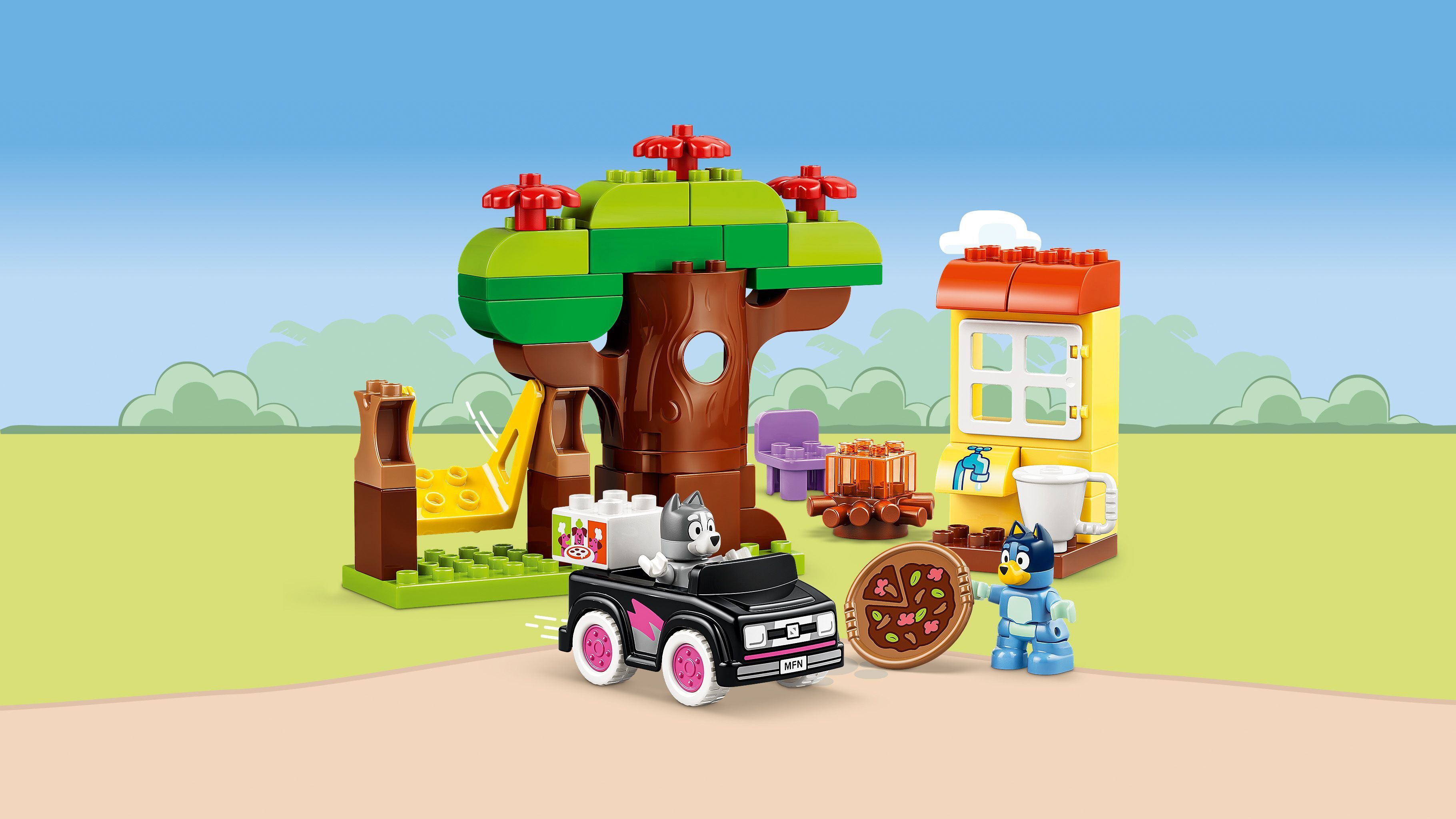 LEGO 10469 DUPLO Bluey «Пиццерия» с Мафином и Блуи фото 13