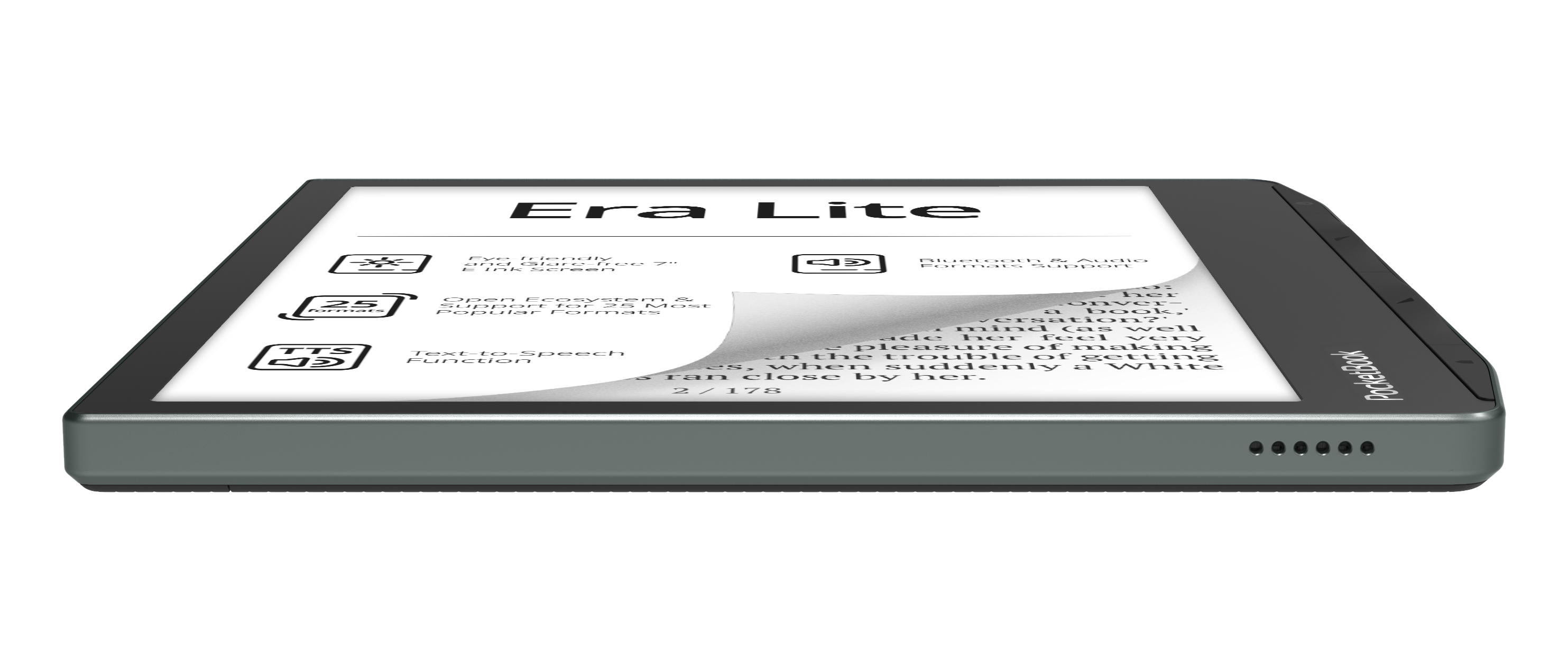 Електронна книга PocketBook 710 Era Lite Stone Green (PB710-9-WW)фото6