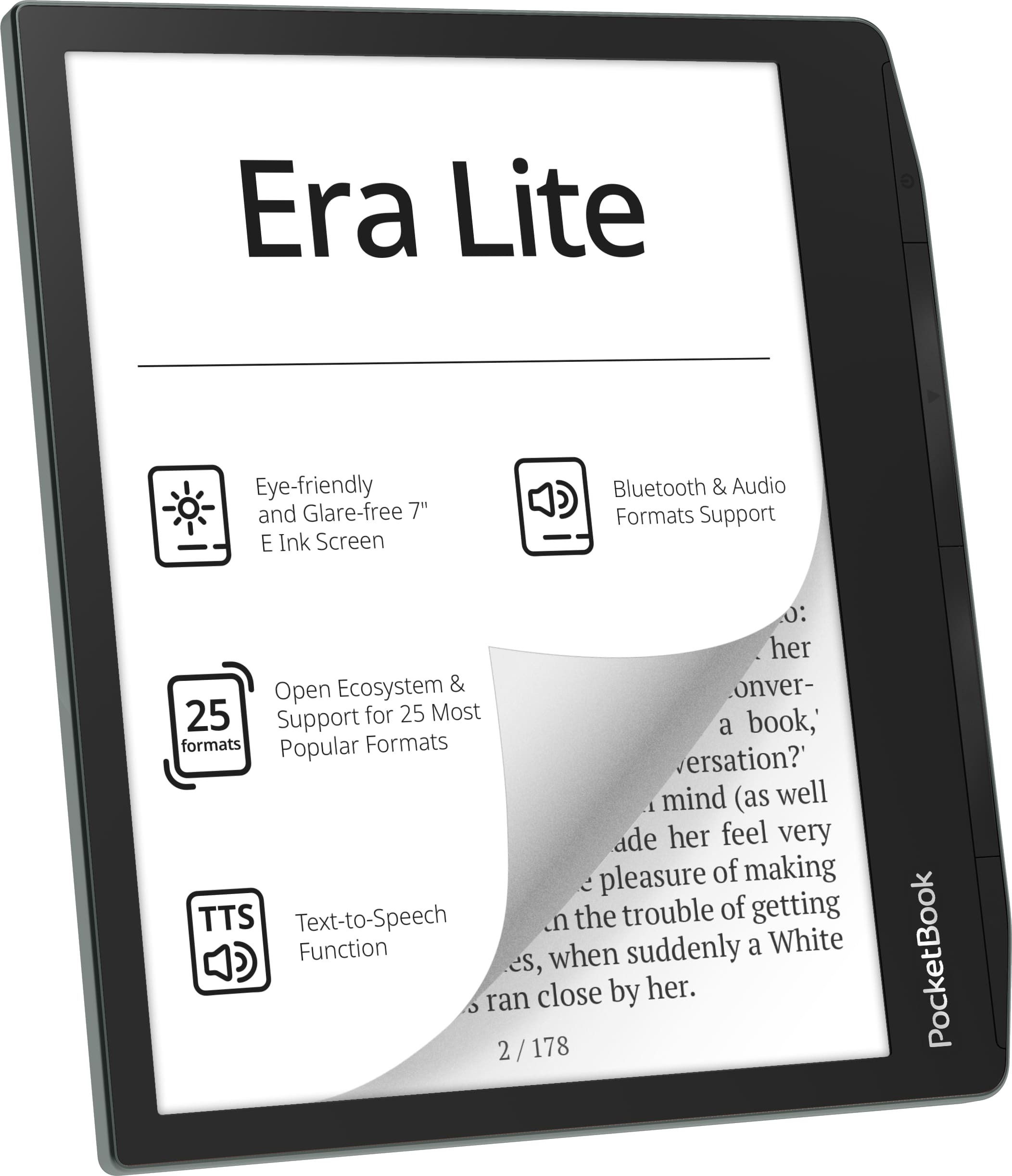 Электронная книга PocketBook 710 Era Lite Stone Green (PB710-9-WW) фото 