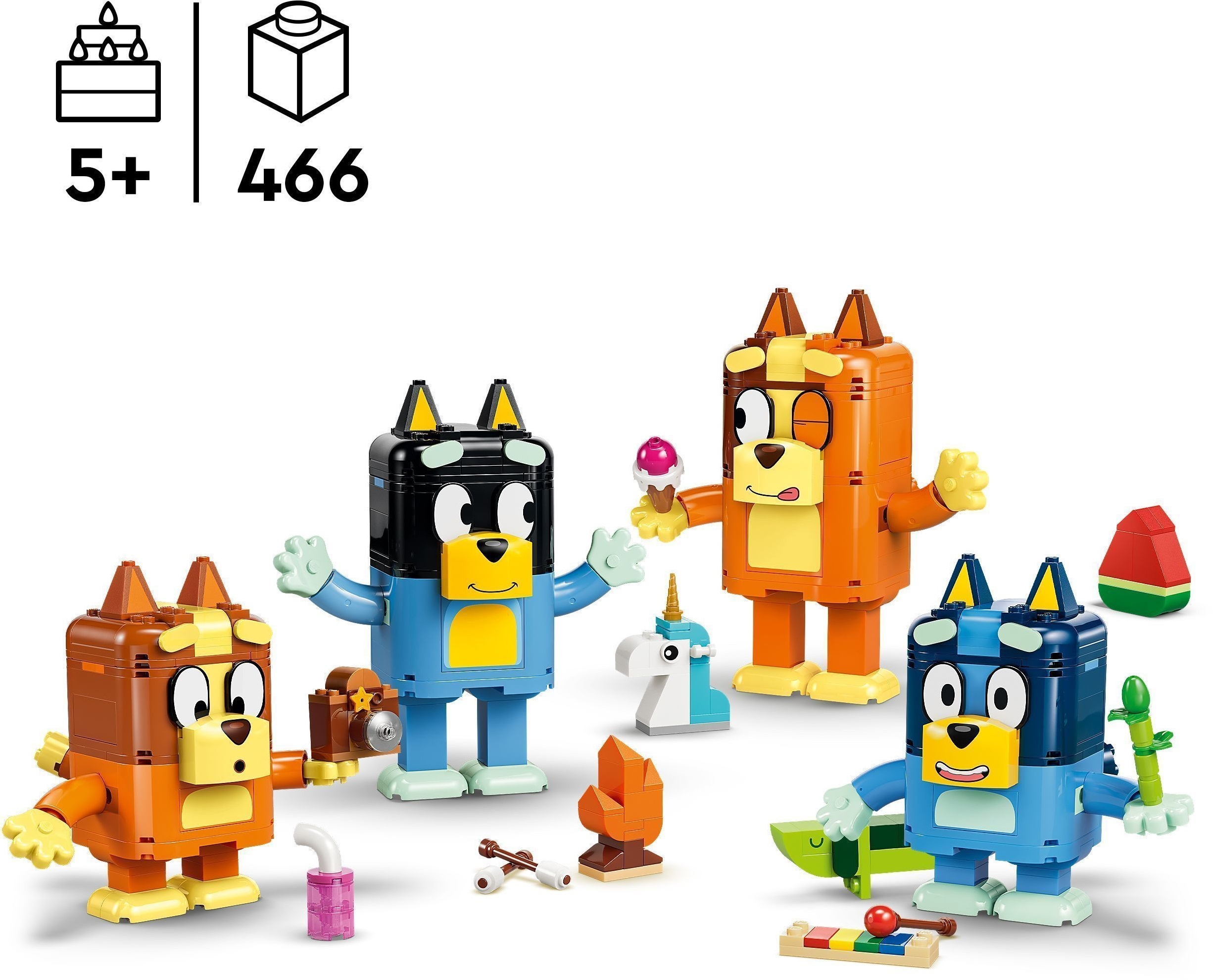 LEGO 11217 Bluey Семья Блуи из кубиков фото 