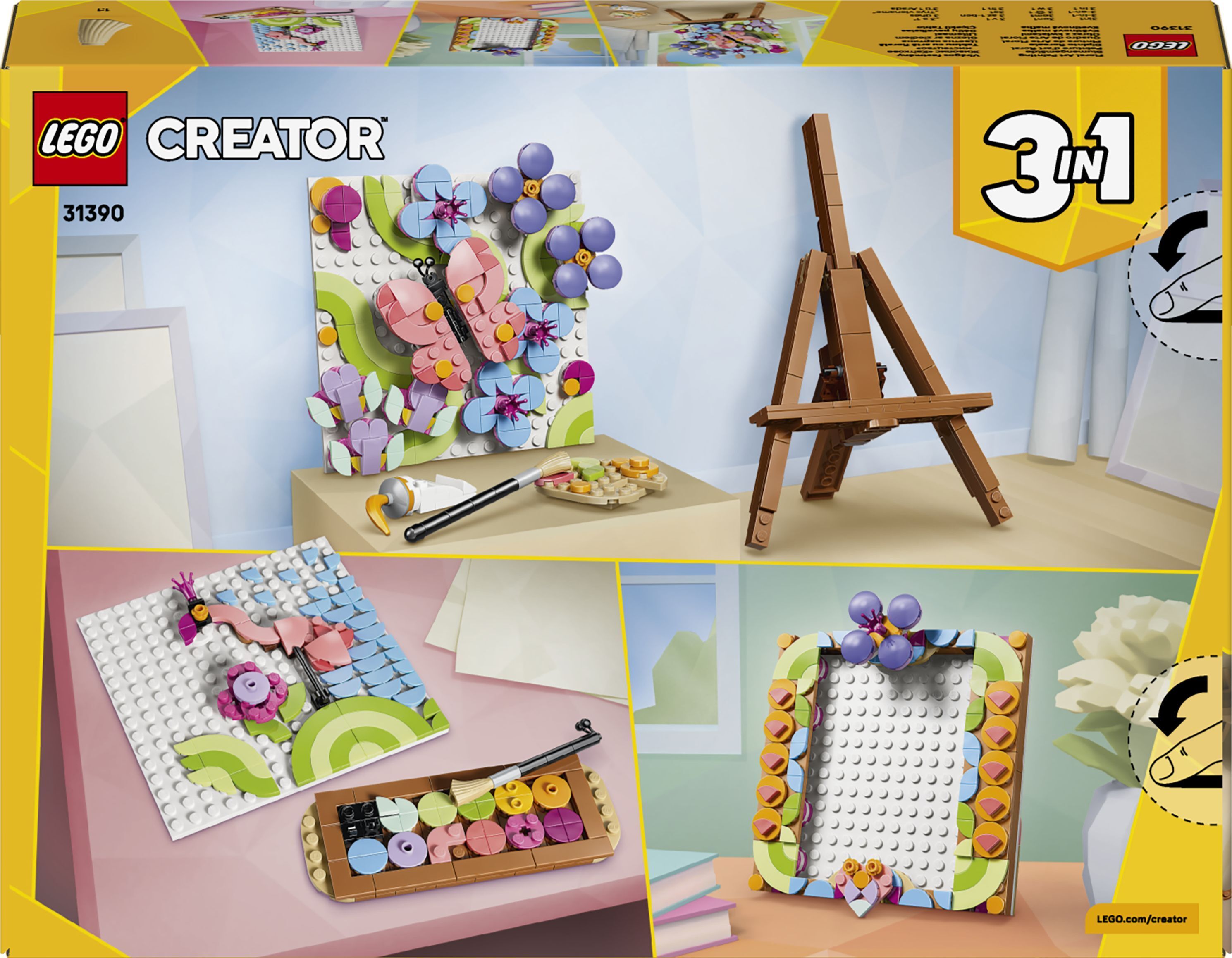 LEGO 31390 Creator Декоративная живопись «Цветочное искусство» фото 