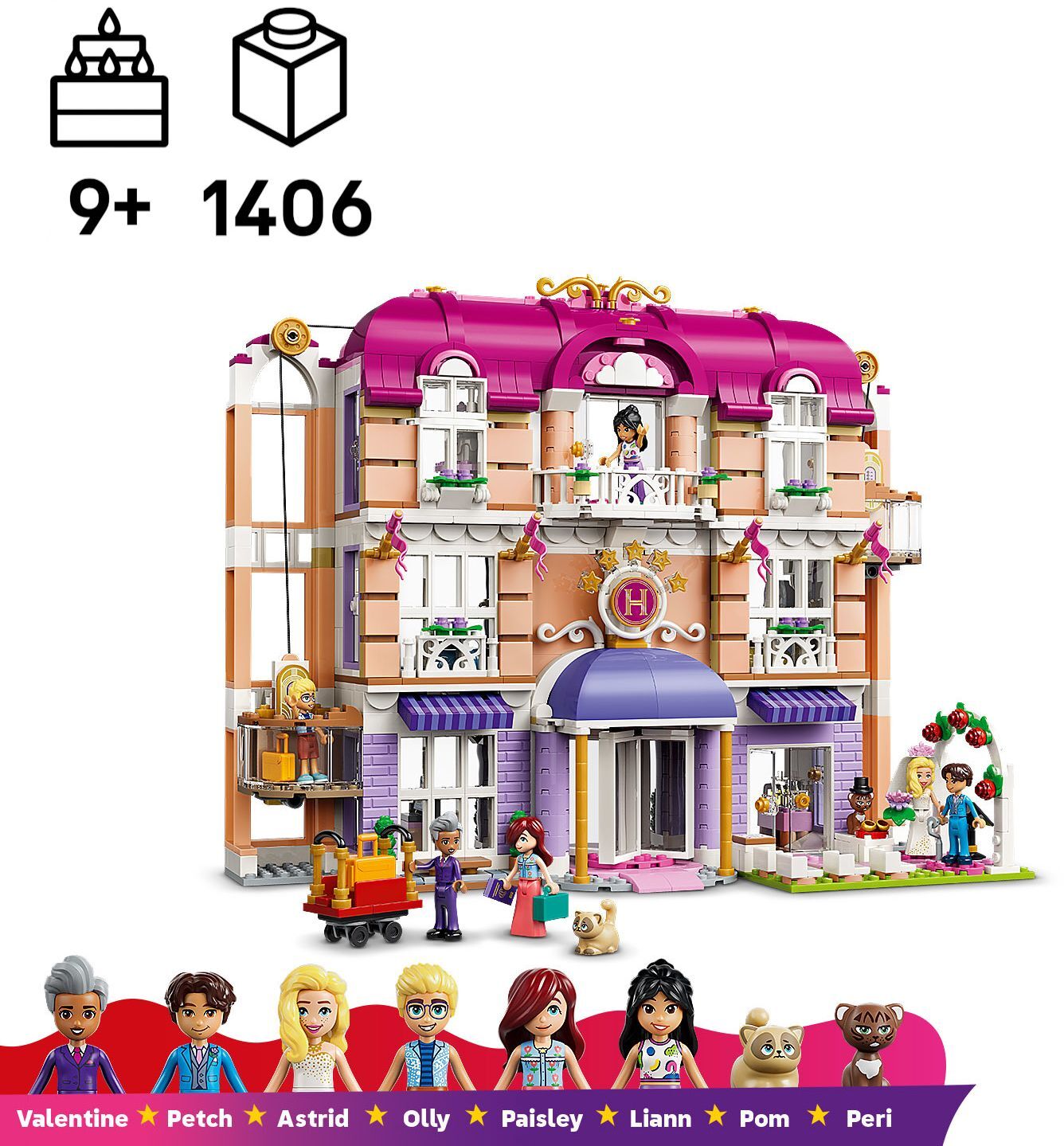 LEGO 42704 Friends Гранд-отель в Хартлейк-Сити фото 2