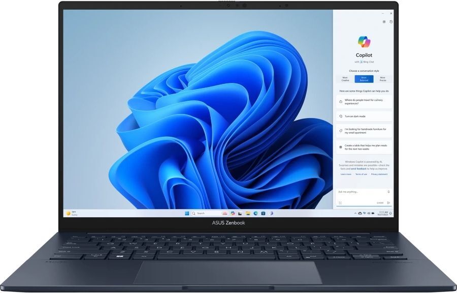Ноутбук ASUS Zenbook 14 OLED UX3405CA-ST1248 Ponder Blue (90NB14W1-M01UL0)фото