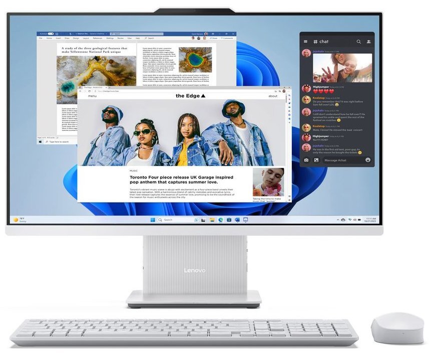 Моноблок 27" LENOVO IdeaCentre AIO 27IRH9 Cloud Grey (F0HM00W9UO)фото11