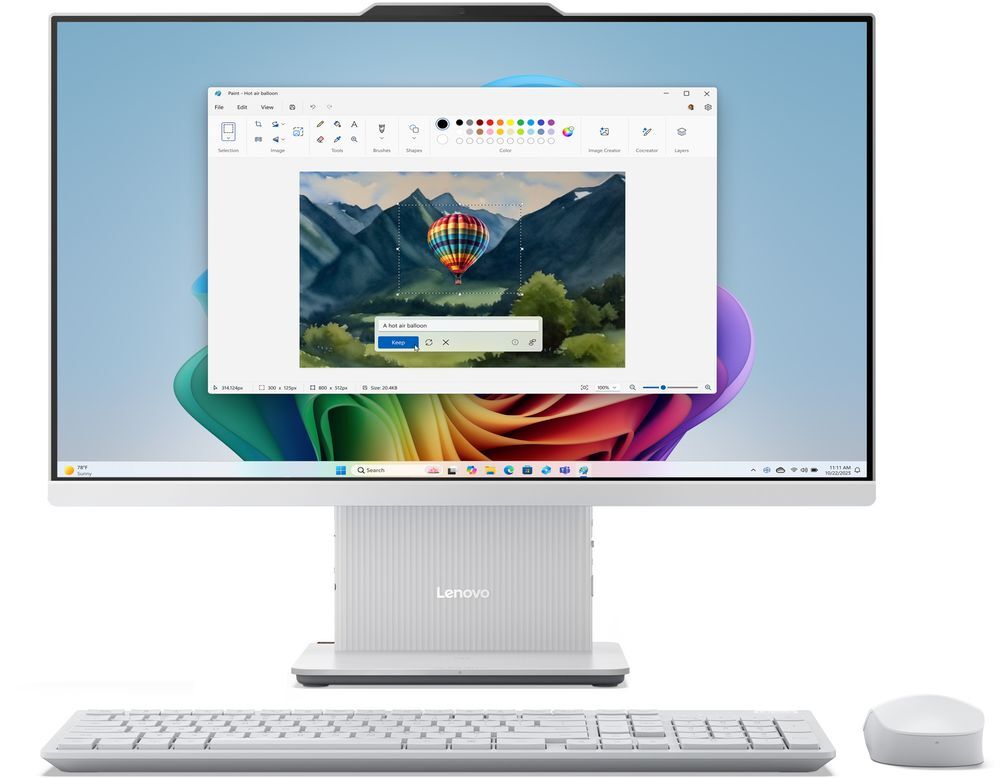 Моноблок 23.8" LENOVO IdeaCentre AIO 24AKP10 Grey (F0JC001BUO)фото10