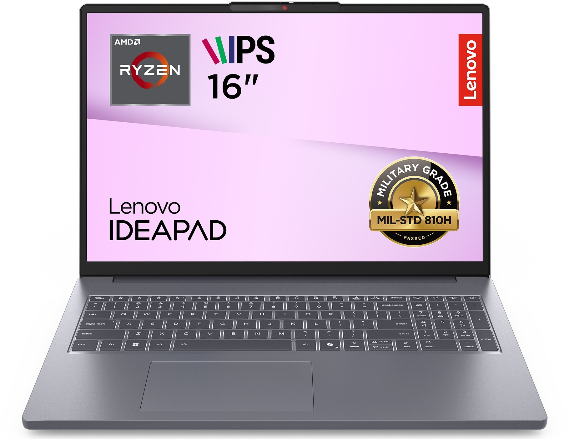 Ноутбук LENOVO IdeaPad Slim 3 16ARP10 Luna Grey (83K800E9RA)фото2