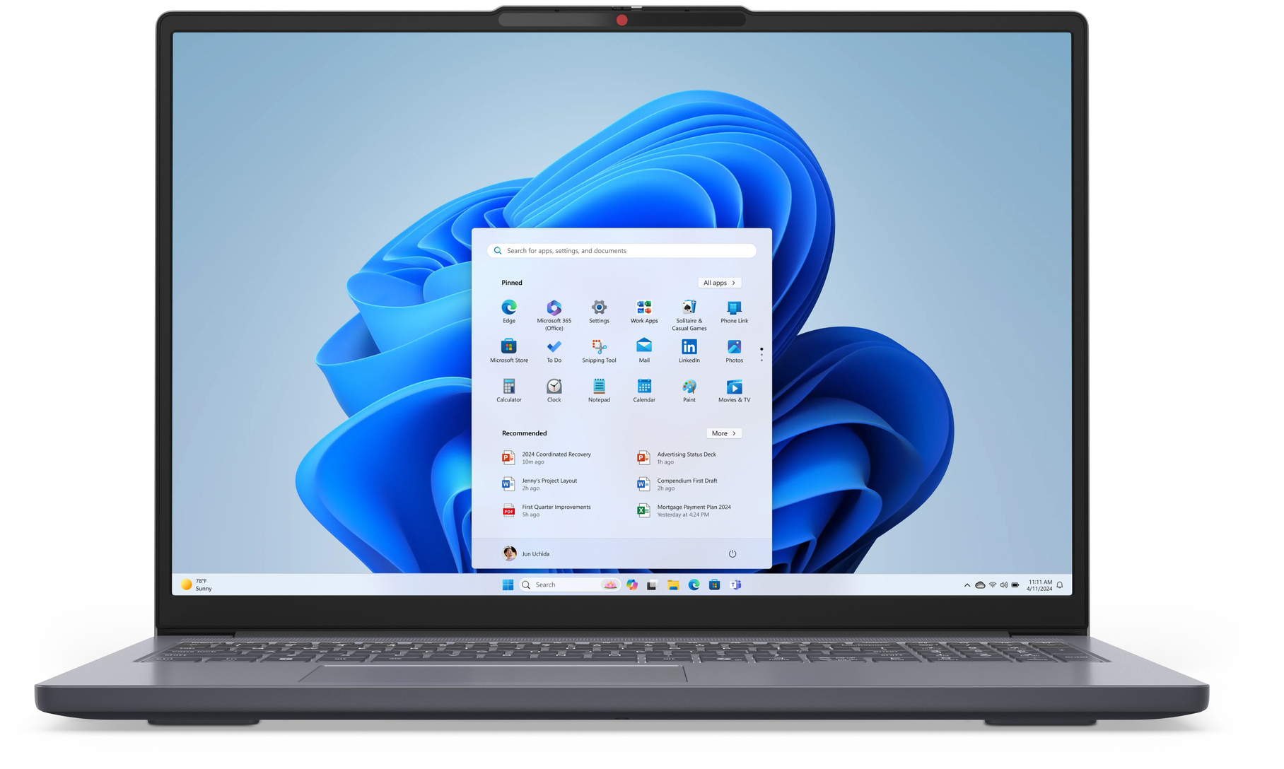 Ноутбук LENOVO IdeaPad Slim 3 16ARP10 Luna Grey (83K800E9RA)фото4