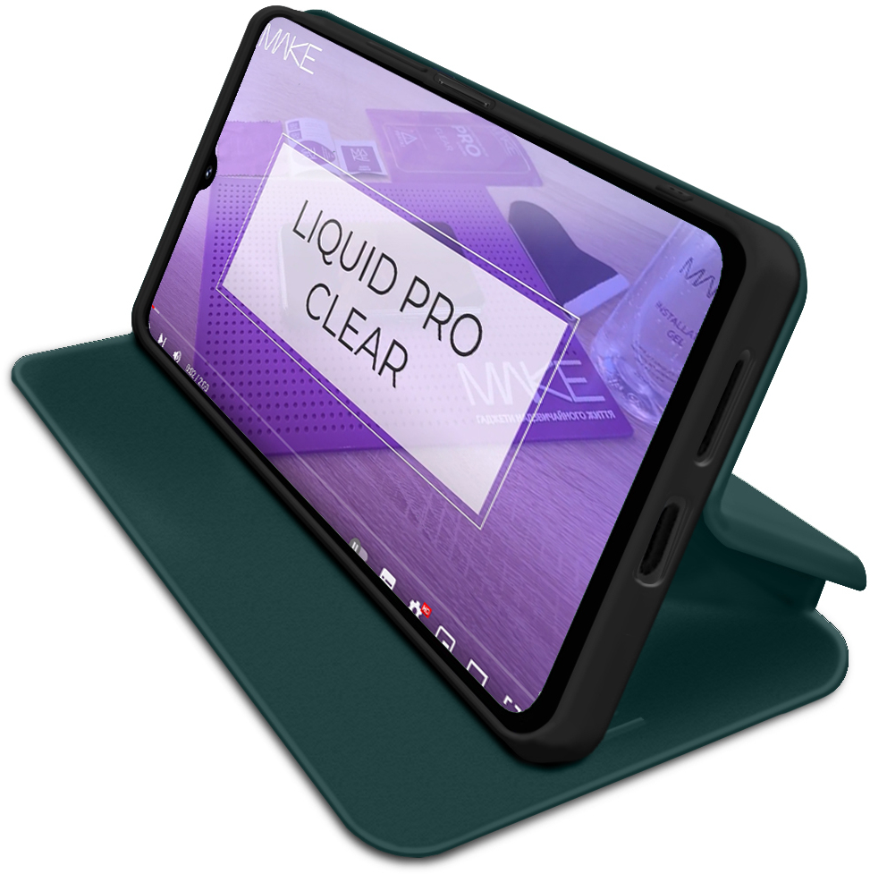 Чохол-книжка MakeFuture для Samsung A07 Flip Green (MCP-SA07GN)фото